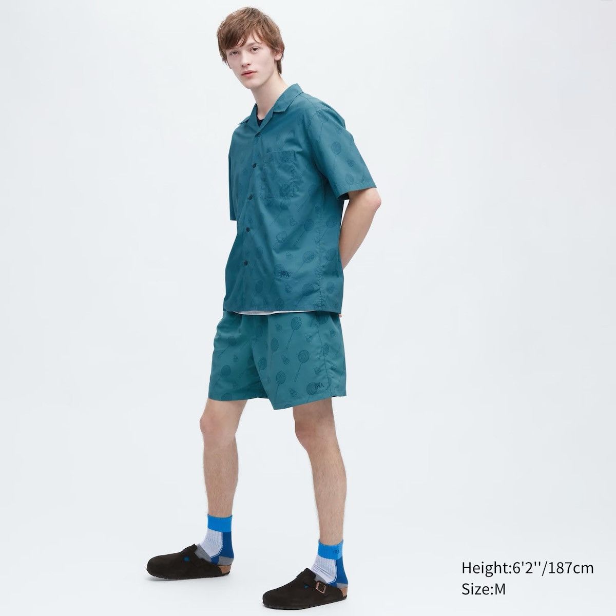 JW Anderson × Uniqlo Large Open Collar Blue Badminton Tennis Dress Shirt Up Size US L / EU 52-54 / 3 - 15 Thumbnail