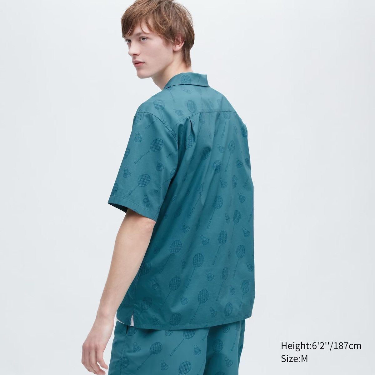 JW Anderson × Uniqlo Large Open Collar Blue Badminton Tennis Dress Shirt Up Size US L / EU 52-54 / 3 - 16 Thumbnail