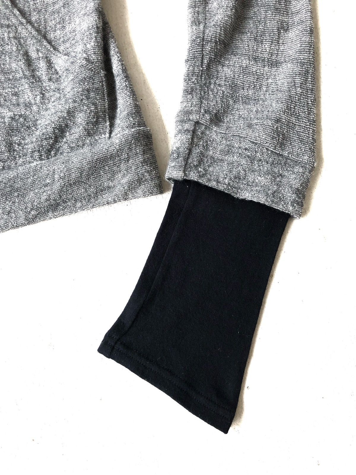 Yohji Yamamoto Archive Yohji Hybrid Sleeves Thin Wool Grey Witch Hoodie Size US M / EU 48-50 / 2 - 6 Thumbnail