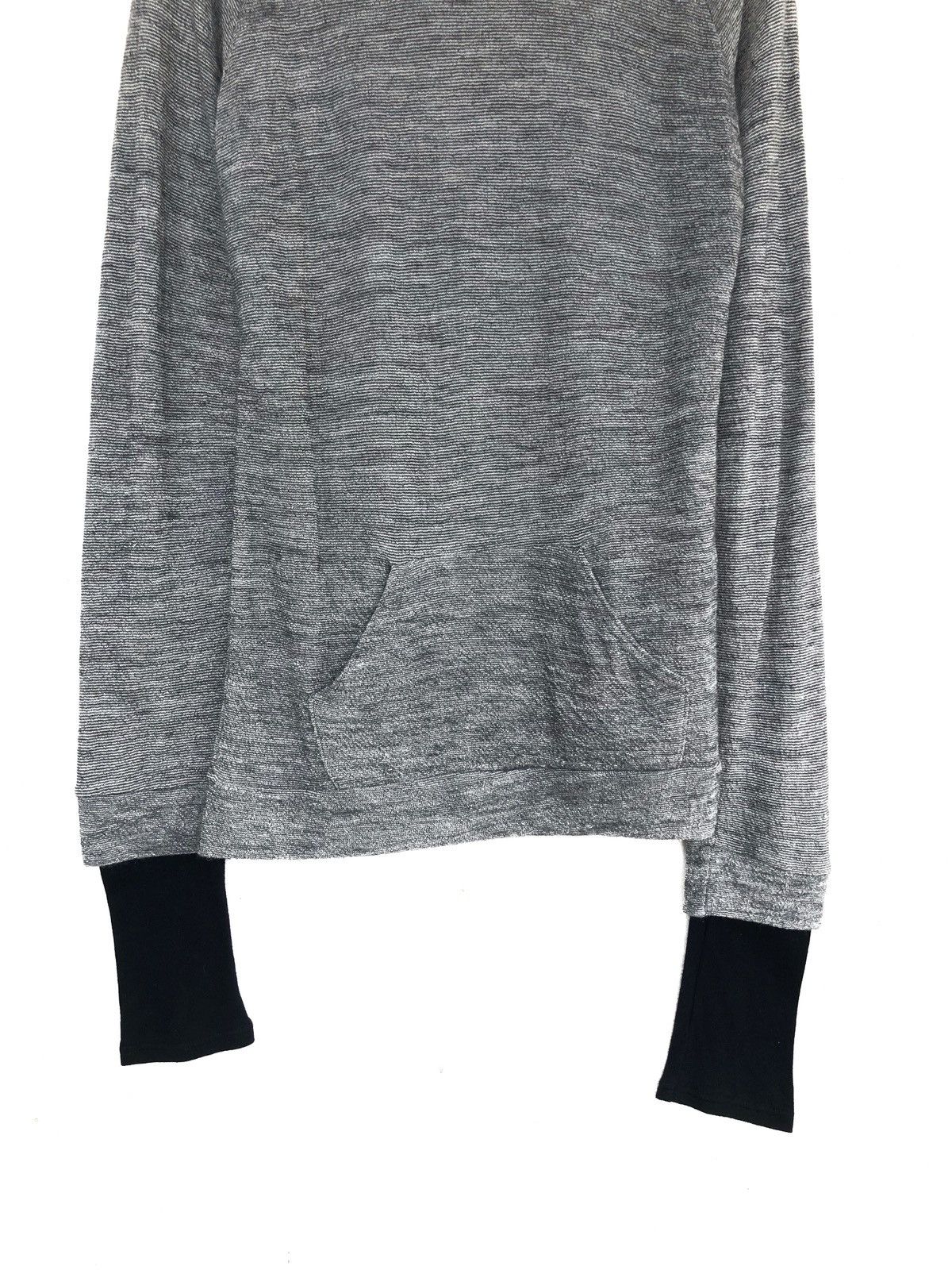 Yohji Yamamoto Archive Yohji Hybrid Sleeves Thin Wool Grey Witch Hoodie Size US M / EU 48-50 / 2 - 4 Thumbnail