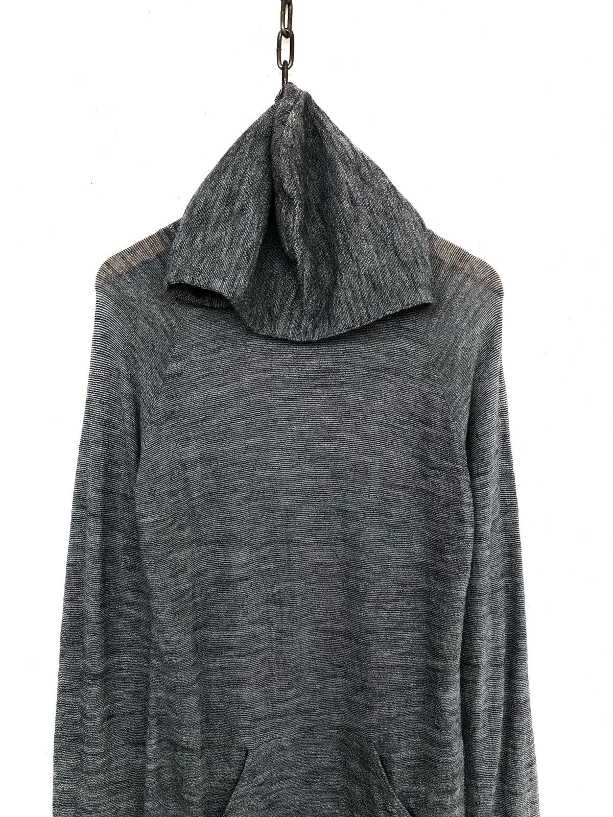 Yohji Yamamoto Archive Yohji Hybrid Sleeves Thin Wool Grey Witch Hoodie Size US M / EU 48-50 / 2 - 3 Thumbnail