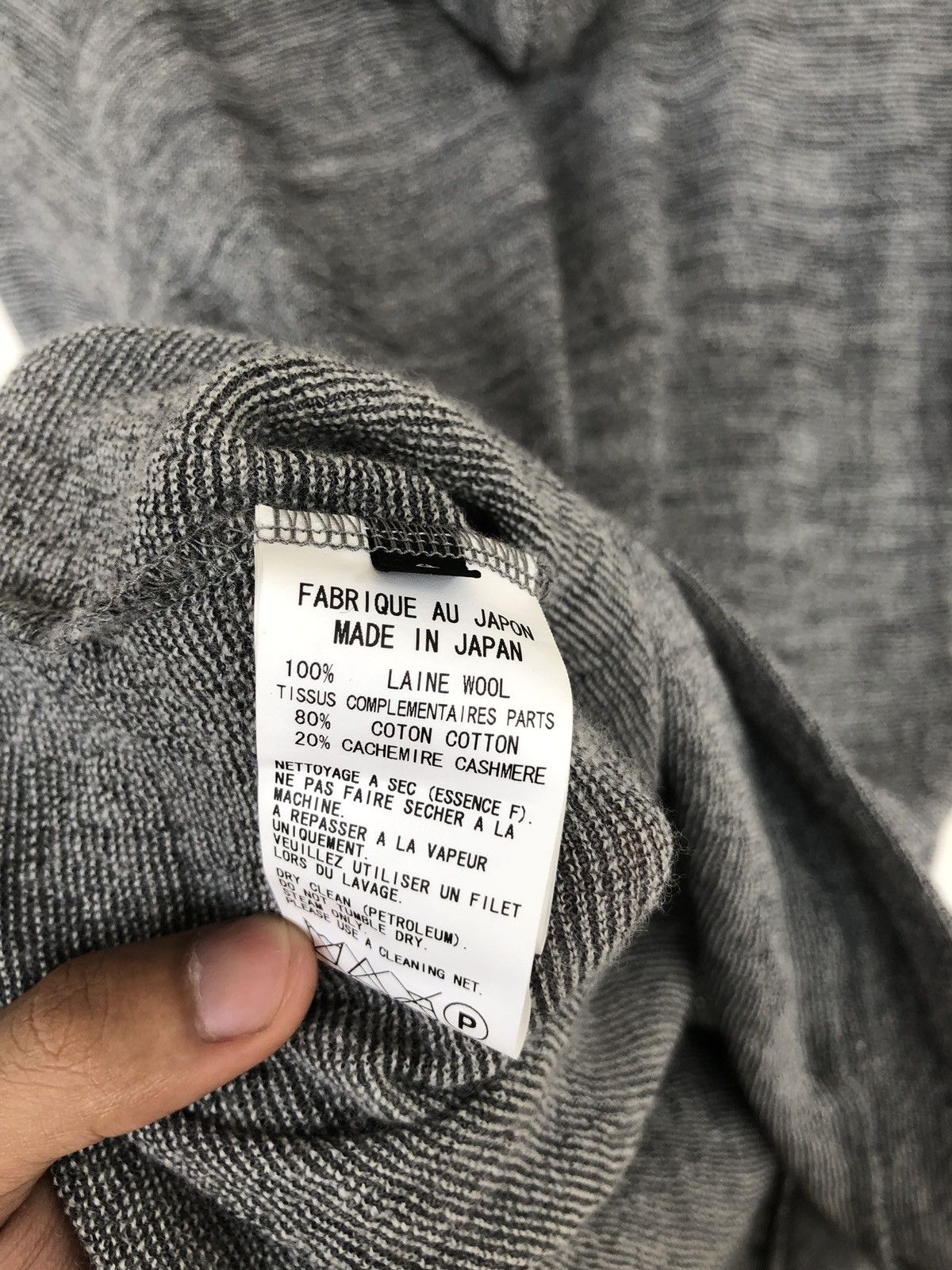 Yohji Yamamoto Archive Yohji Hybrid Sleeves Thin Wool Grey Witch Hoodie Size US M / EU 48-50 / 2 - 9 Thumbnail