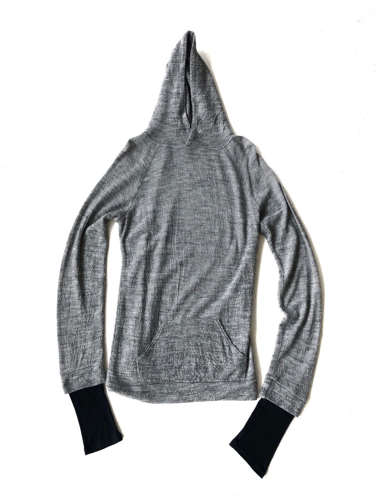 Yohji Yamamoto Archive Yohji Hybrid Sleeves Thin Wool Grey Witch Hoodie Size US M / EU 48-50 / 2 - 2 Thumbnail