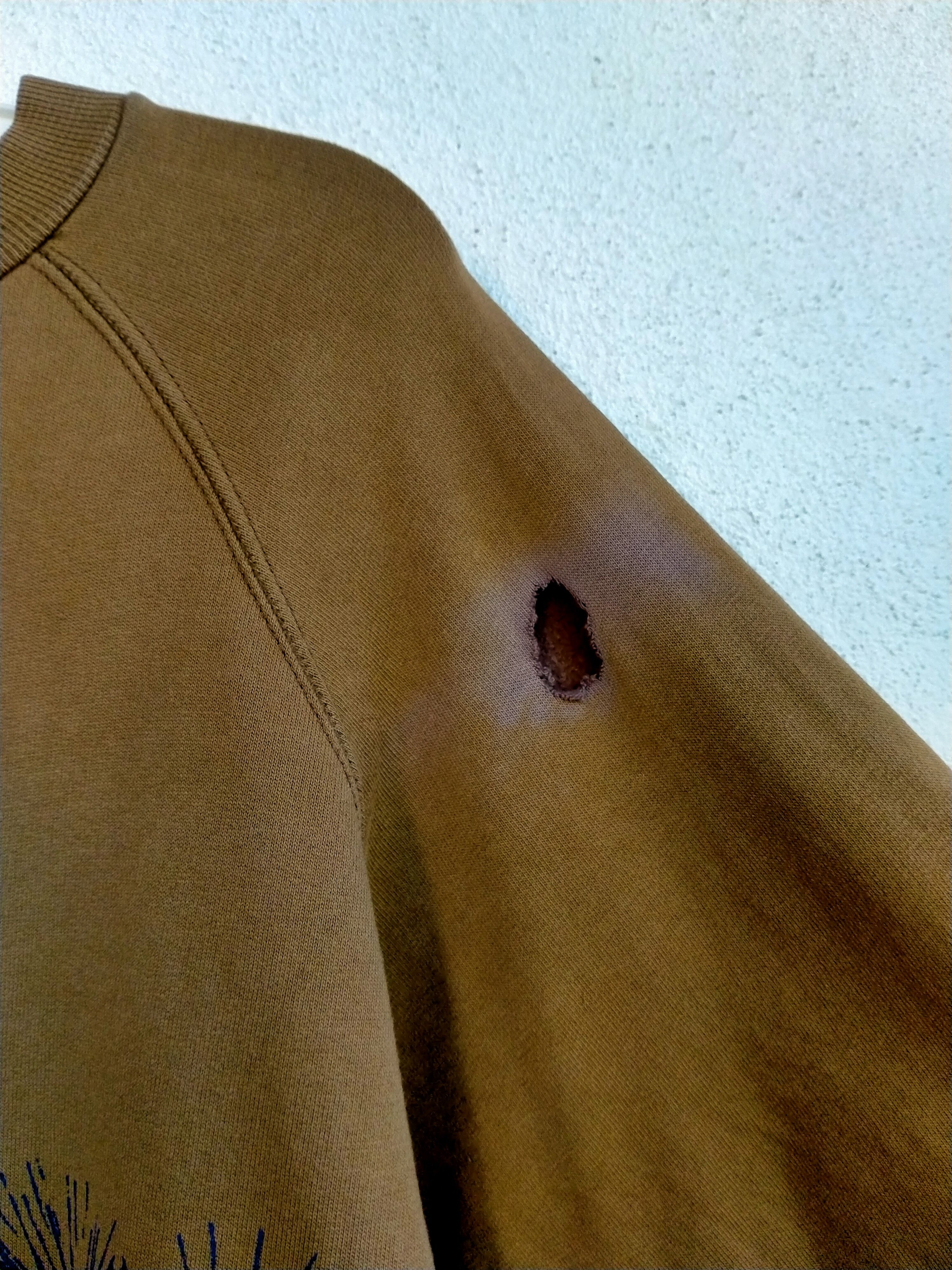 Christophe Lemaire × Vintage Vintage Christopher Lemaire Distressed Sweatshirt Size S / US 4 / IT 40 - 8 Thumbnail