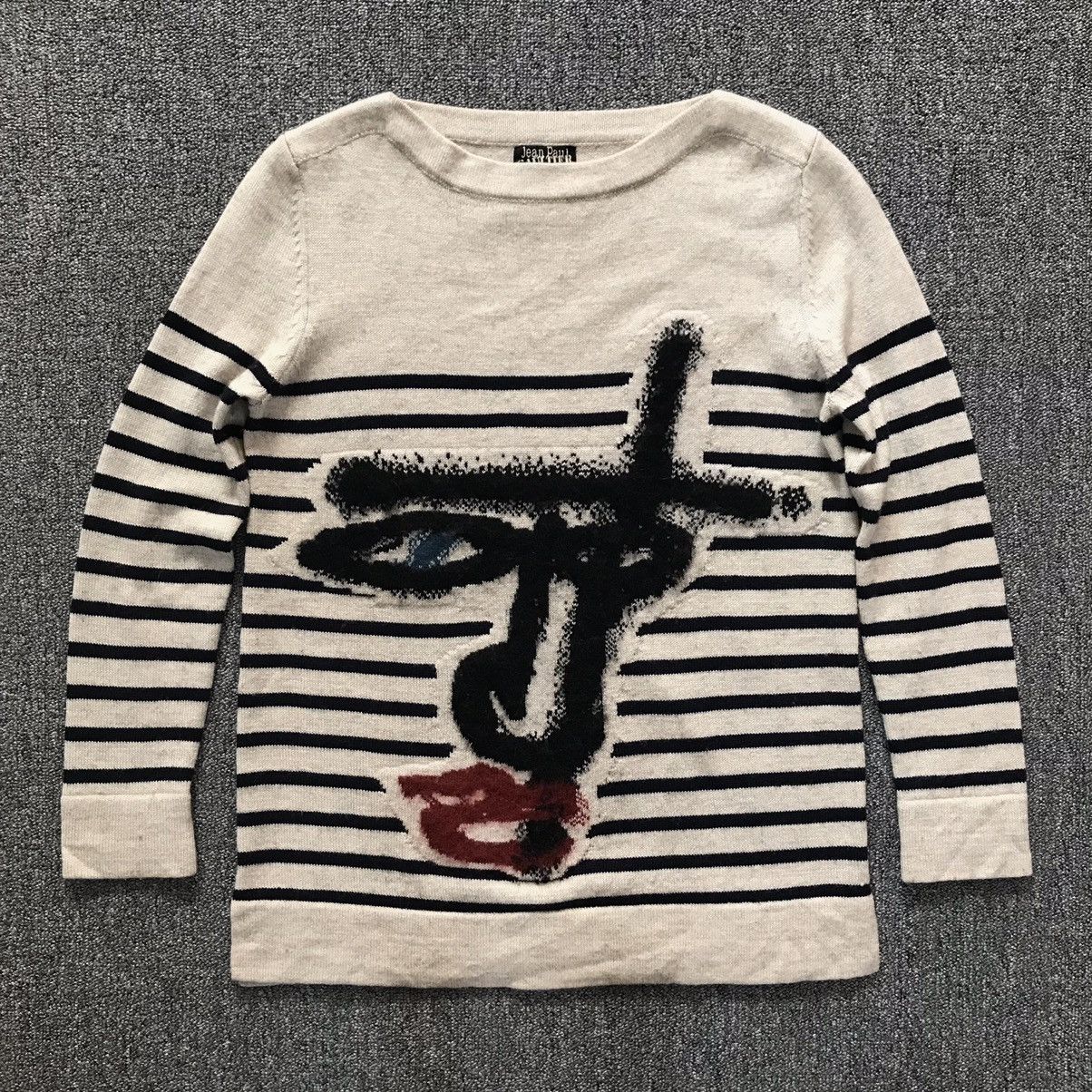 Jean 2024 Paul Gaultier x Lindex Picasso face sweater