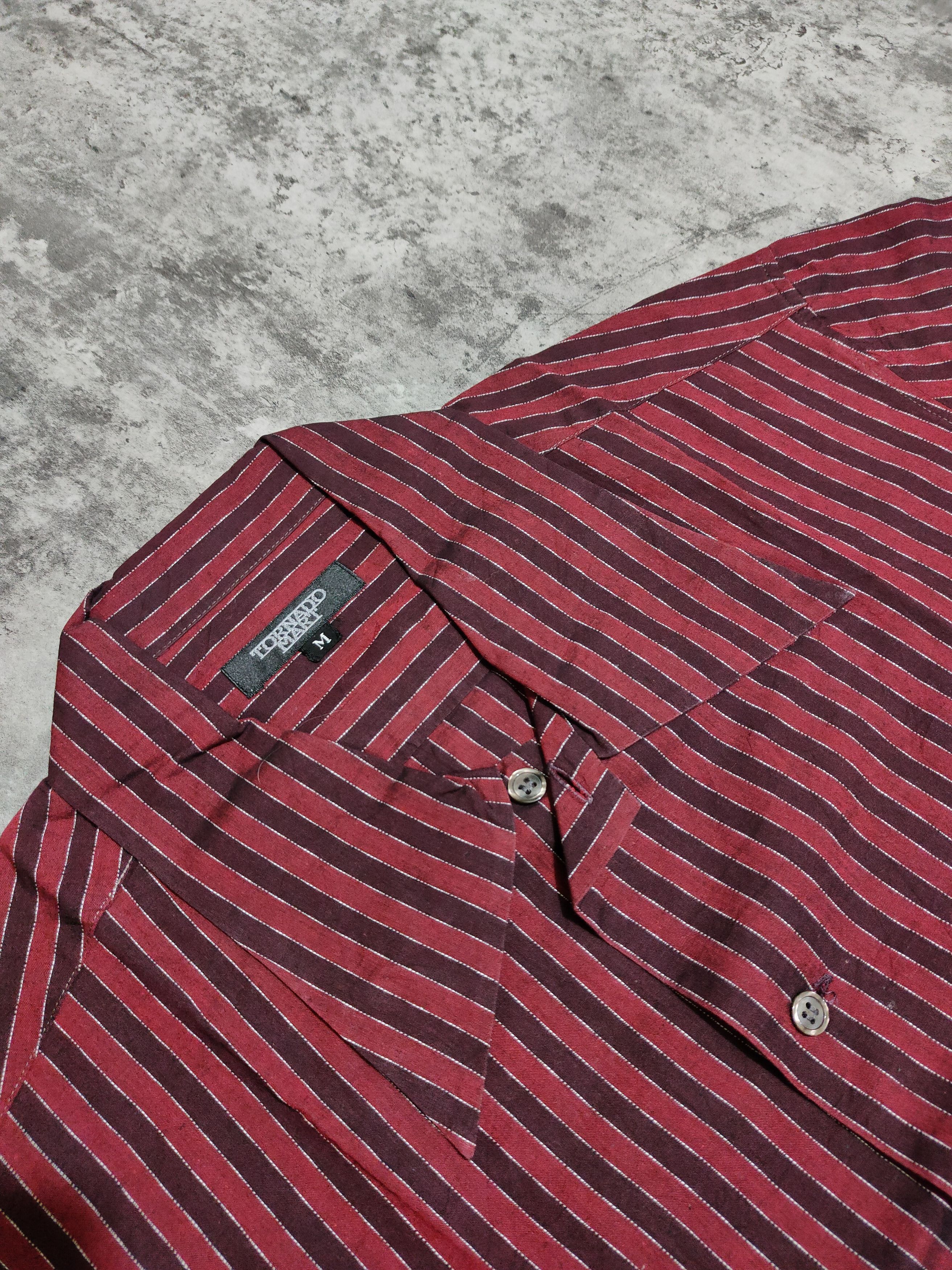 Hysteric Glamour × Japanese Brand × Tornado Mart Tornado Mart Strip Shirt Size US M / EU 48-50 / 2 - 5 Thumbnail