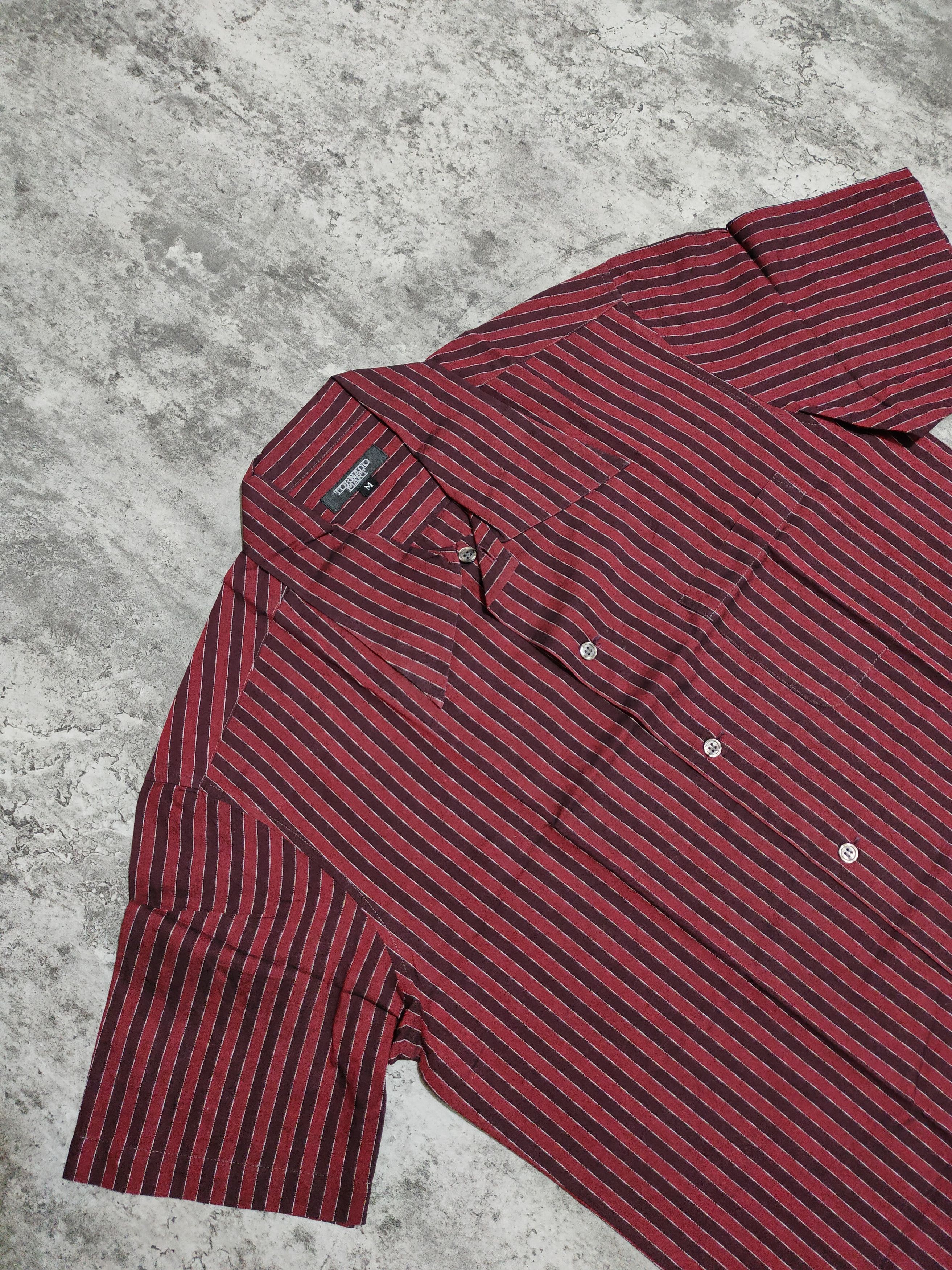 Hysteric Glamour × Japanese Brand × Tornado Mart Tornado Mart Strip Shirt Size US M / EU 48-50 / 2 - 3 Thumbnail