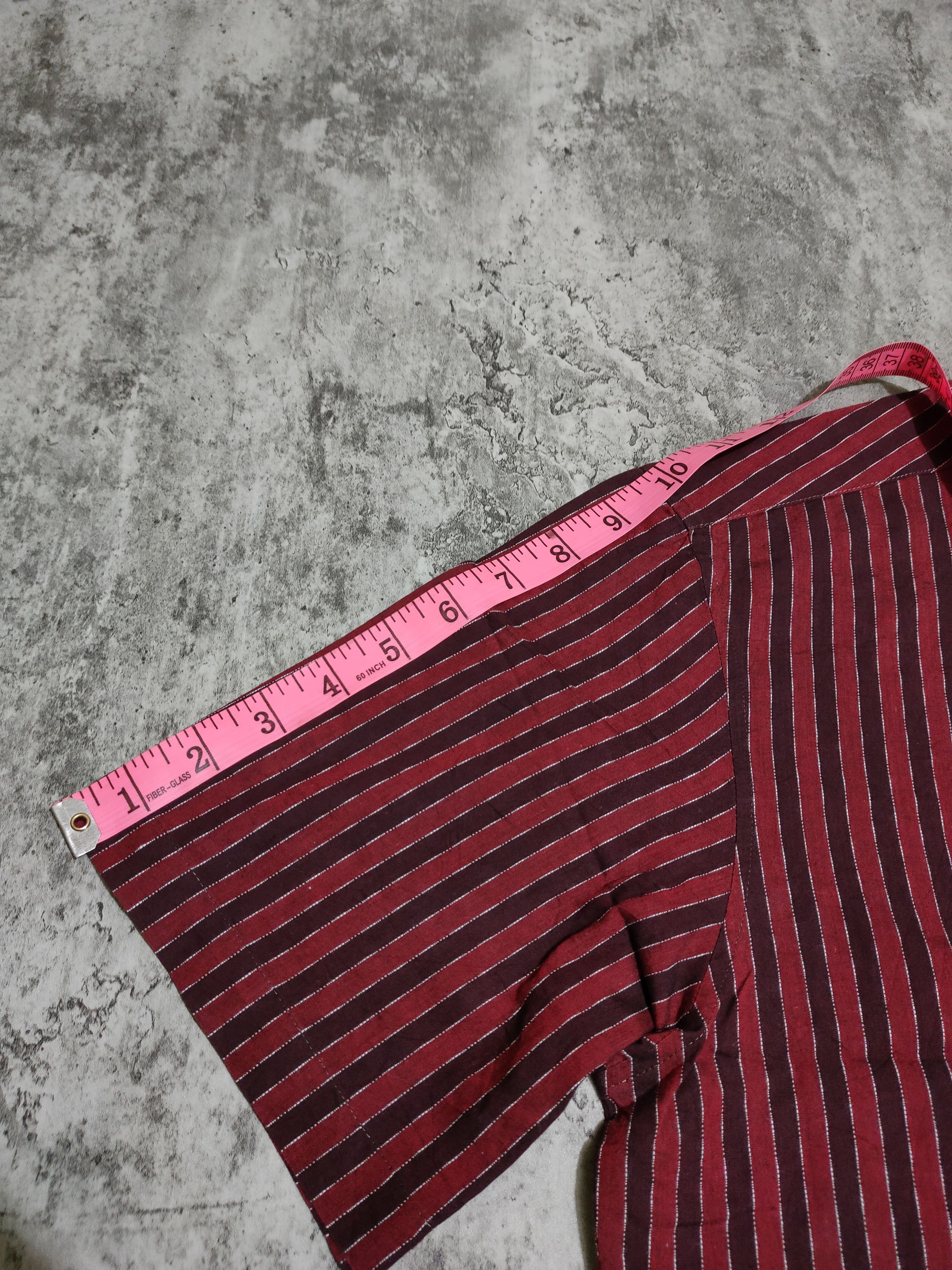 Hysteric Glamour × Japanese Brand × Tornado Mart Tornado Mart Strip Shirt Size US M / EU 48-50 / 2 - 11 Thumbnail