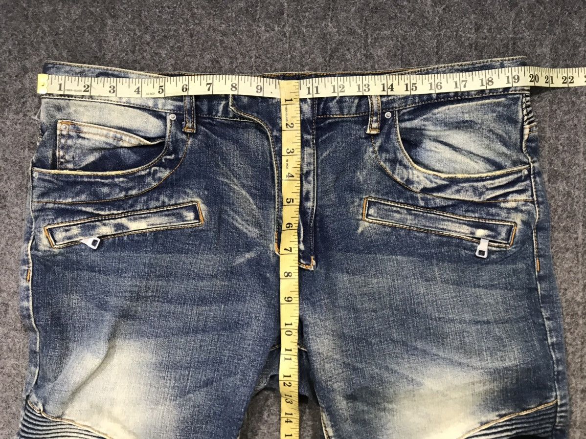 MNML MNML Biker Motorcycle Multipocket Design Denim Pants balmain Size US 36 / EU 52 - 8 Thumbnail