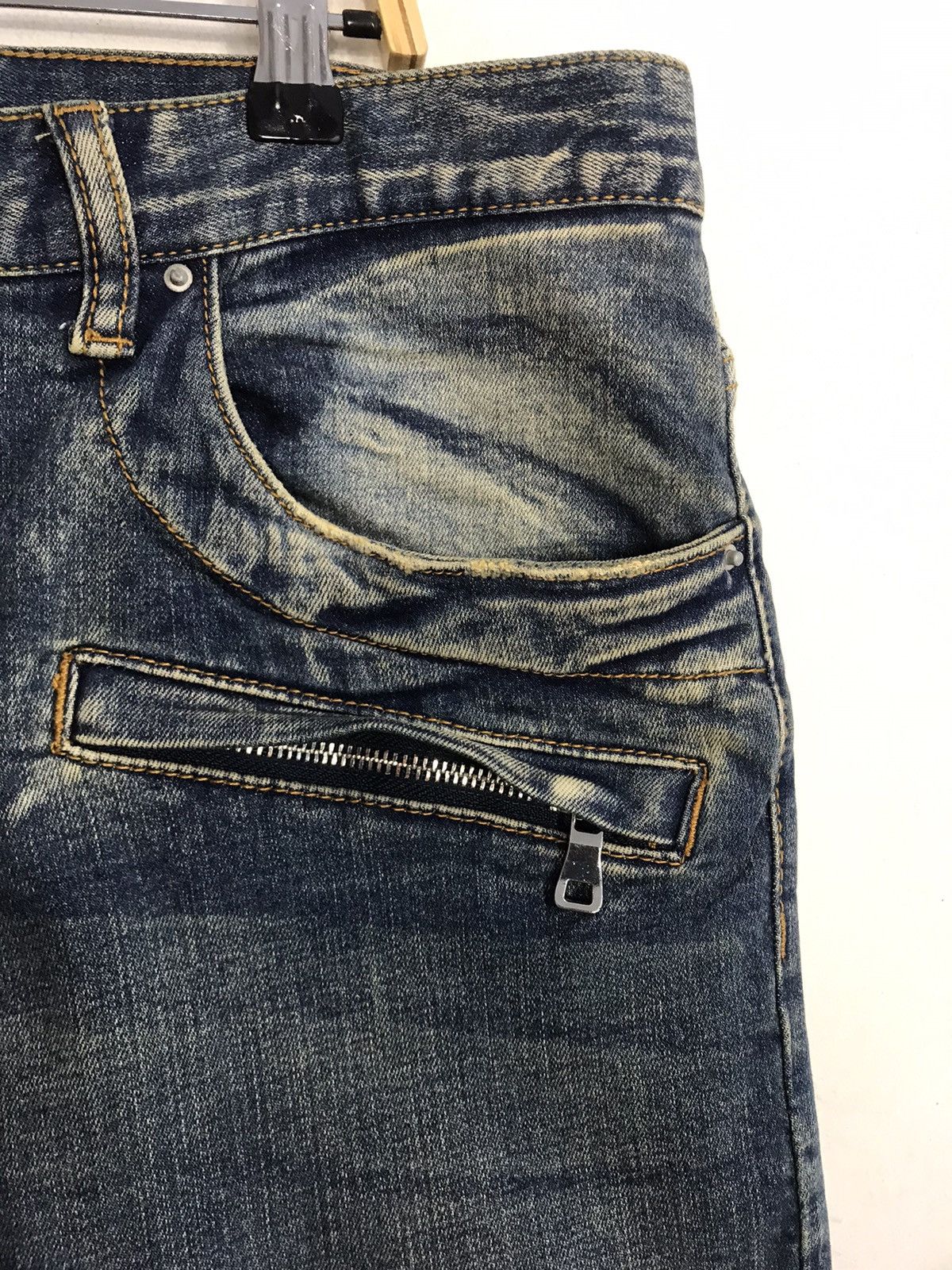 MNML MNML Biker Motorcycle Multipocket Design Denim Pants balmain Size US 36 / EU 52 - 12 Thumbnail