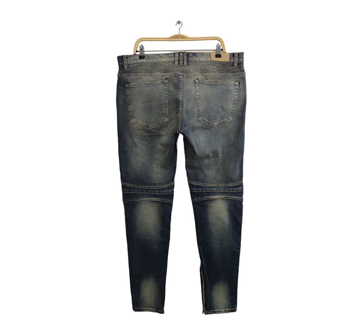 MNML MNML Biker Motorcycle Multipocket Design Denim Pants balmain Size US 36 / EU 52 - 2 Thumbnail