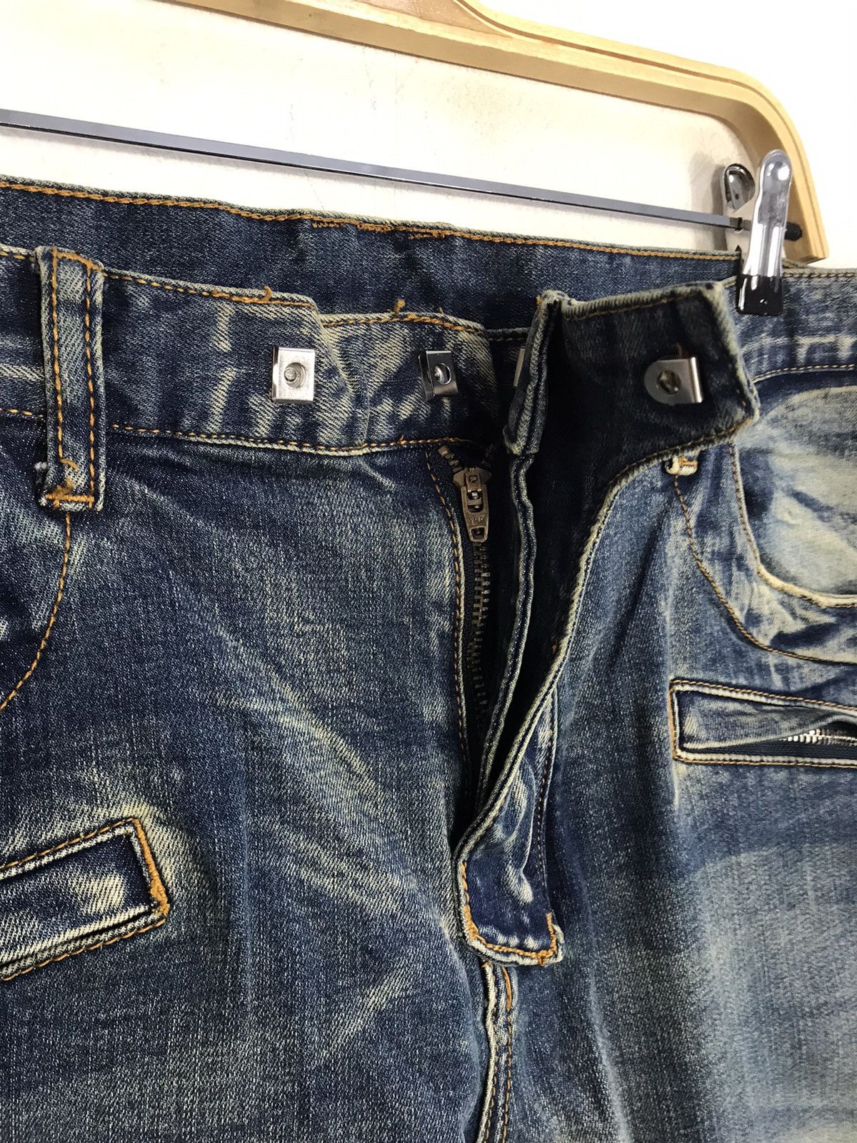 MNML MNML Biker Motorcycle Multipocket Design Denim Pants balmain Size US 36 / EU 52 - 5 Thumbnail