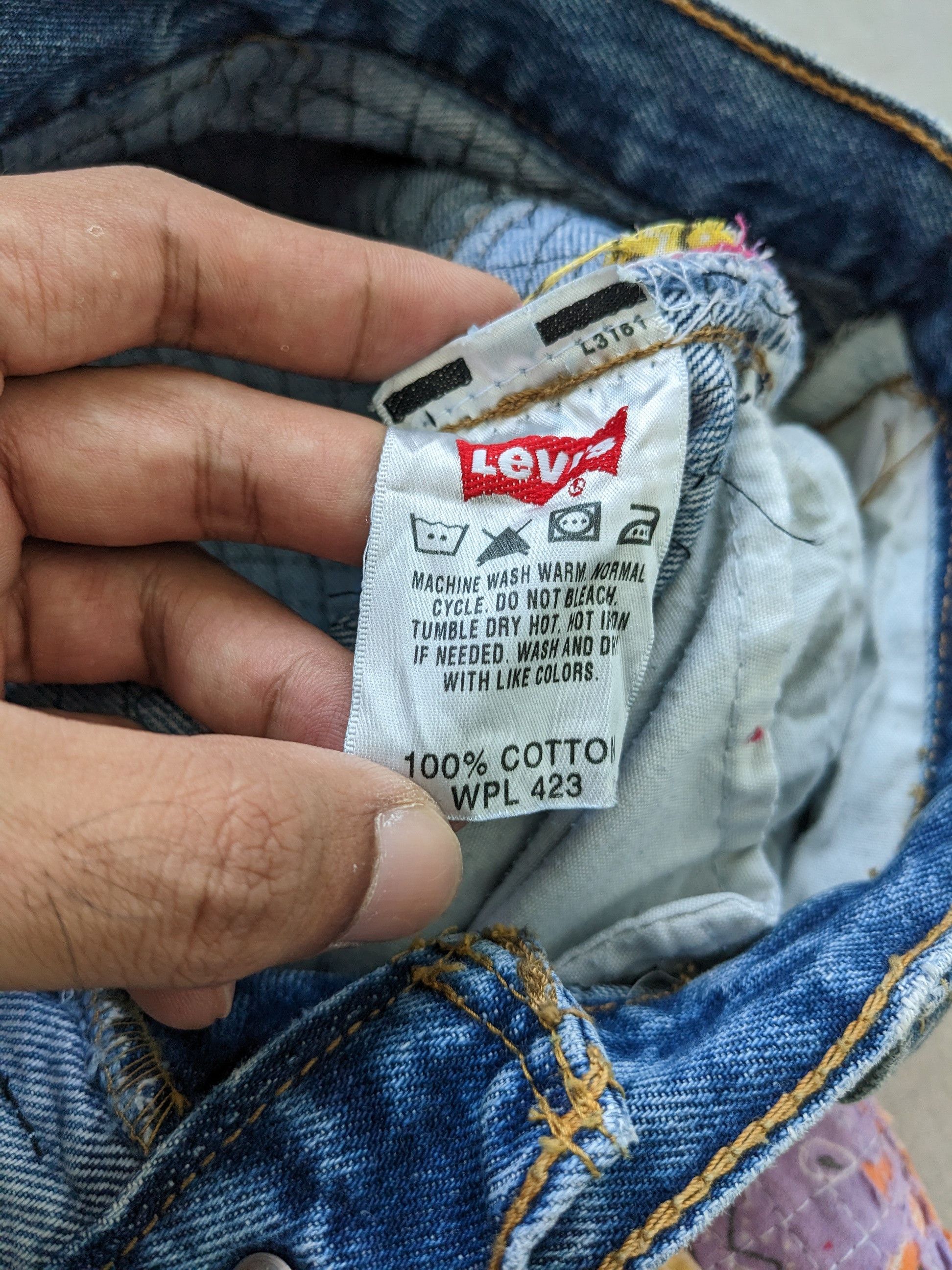 Levi's × Vintage OPEN ORDER 🔥 1/1 World Reconstruction Levis Bandana Boro Size US 35 - 9 Thumbnail