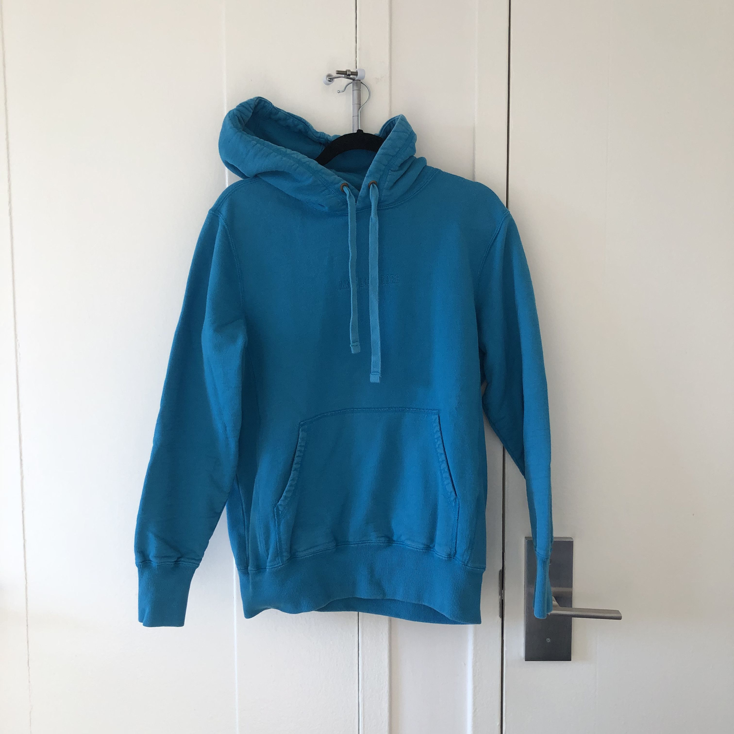 Image of Aime Leon Dore Logo Hoodie in Blue, Men's (Size Small)