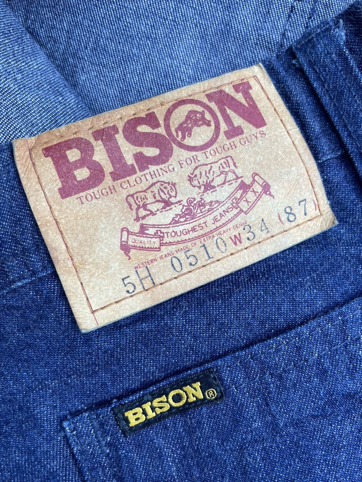 Japanese Brand × Vintage Vintage Bison US Navy Style Denim Pant Size US 33 - 8 Thumbnail