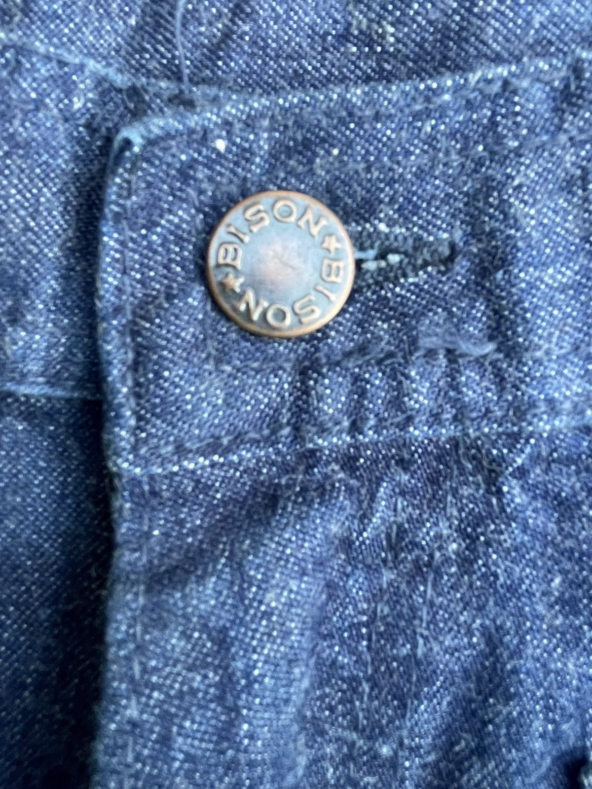 Japanese Brand × Vintage Vintage Bison US Navy Style Denim Pant Size US 33 - 14 Thumbnail