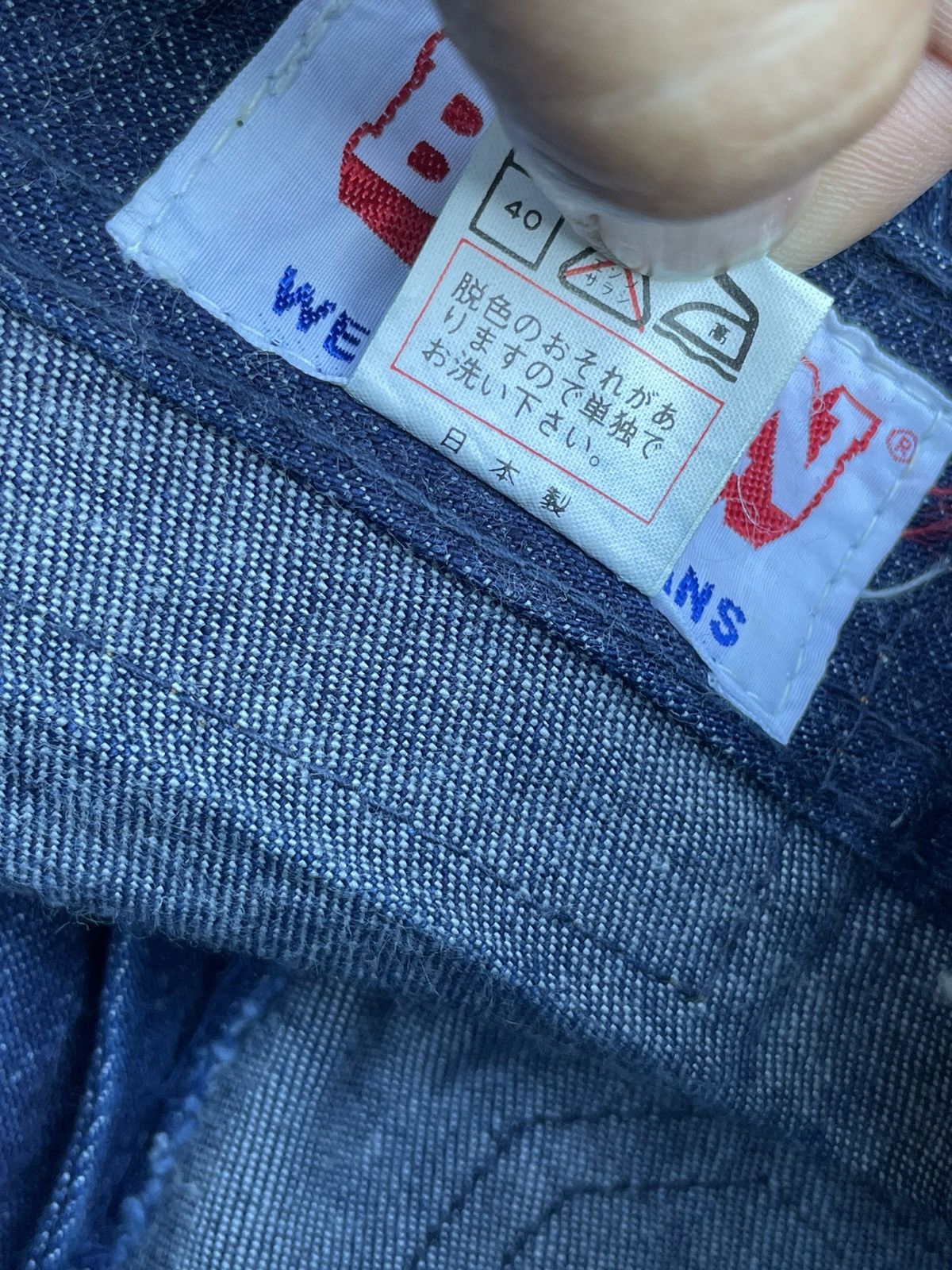 Japanese Brand × Vintage Vintage Bison US Navy Style Denim Pant Size US 33 - 9 Thumbnail