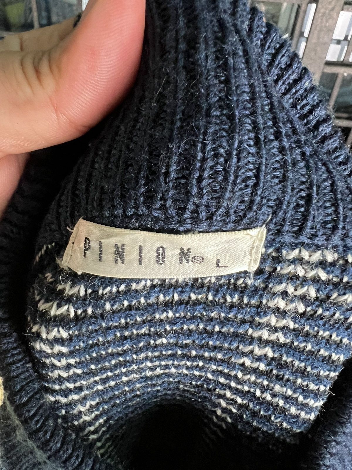 Japanese Brand × Vintage VINTAGE SWEATER KNITWEAR PINION RARE DESIGN Size L / US 10 / IT 46 - 5 Thumbnail