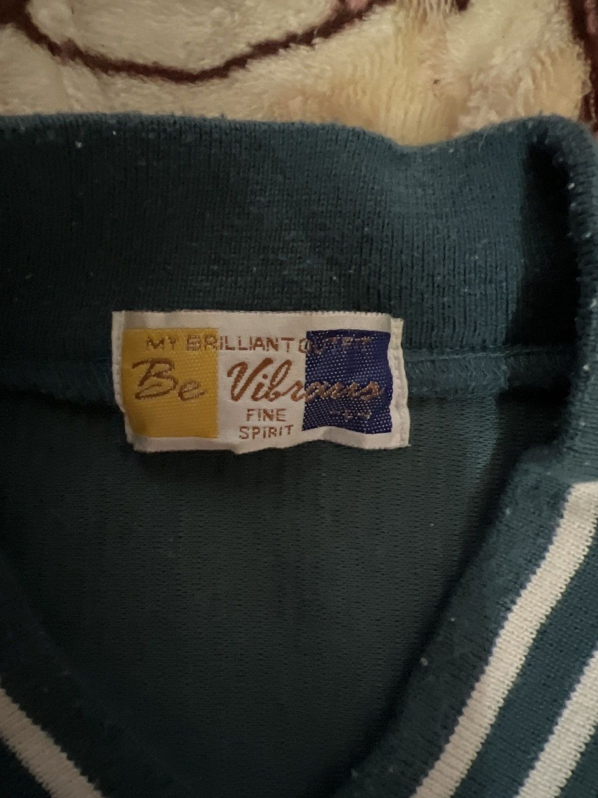 Japanese Brand × Vintage Vintage Sweatshirt Button Up Big Spell Out Size US L / EU 52-54 / 3 - 6 Thumbnail