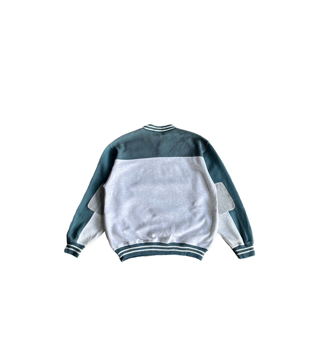 Japanese Brand × Vintage Vintage Sweatshirt Button Up Big Spell Out Size US L / EU 52-54 / 3 - 2 Thumbnail