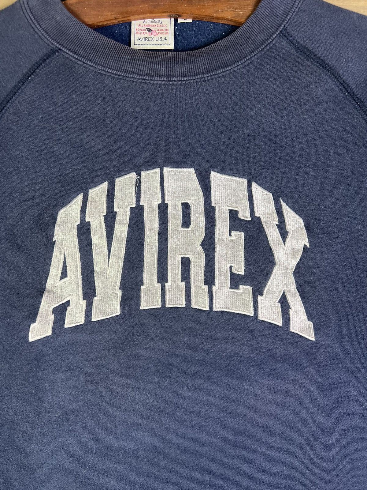 Avirex × Vintage VINTAGE AVIREX USA BIG SPELLOUT EMBROIDERED SWEATSHIRTS Size US L / EU 52-54 / 3 - 3 Thumbnail