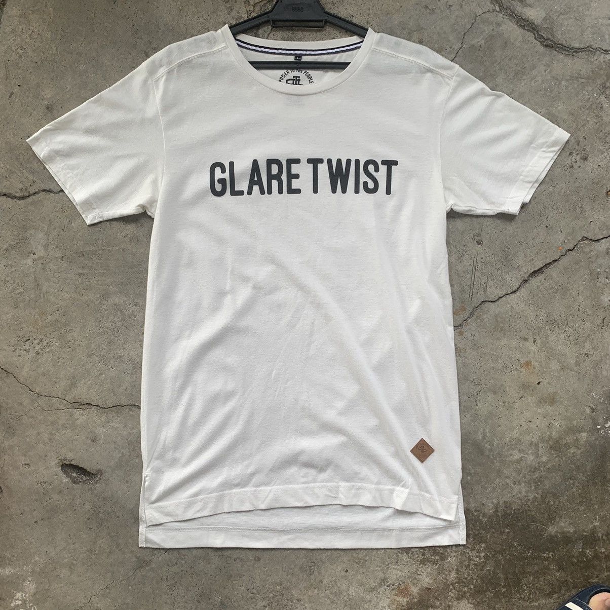Japanese Brand Power Of The People glare twist white tee T-Shirt Size US L / EU 52-54 / 3 - 1 Thumbnail
