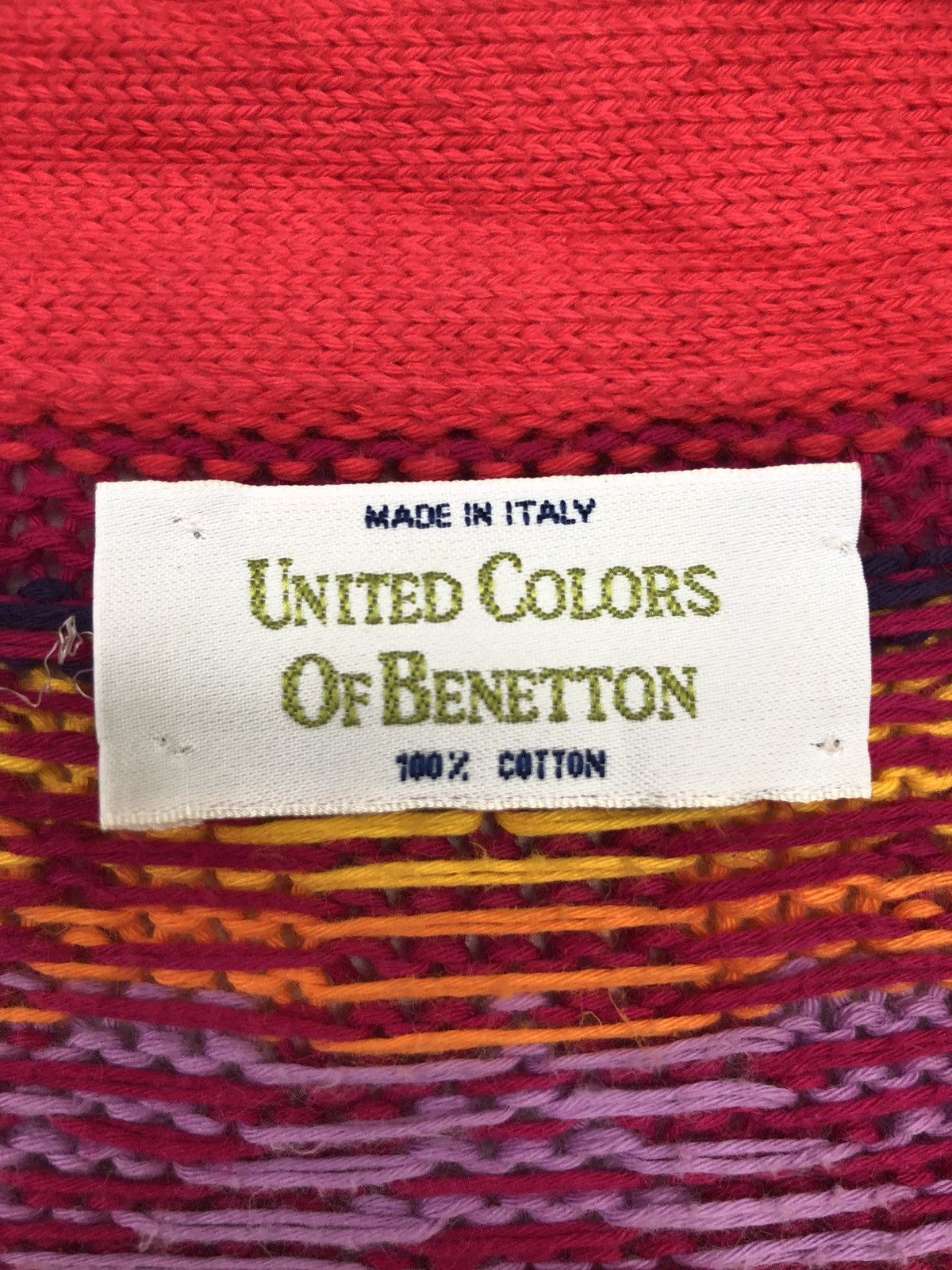 Benetton Made in Italy Fair Isle Multicolour Button Cardigan Size US S / EU 44-46 / 1 - 5 Thumbnail