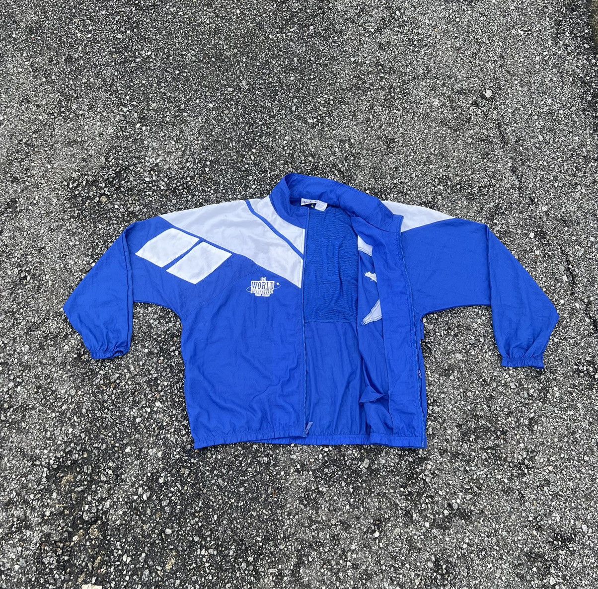 Reebok × Vintage Vintage 90’s Reebok USA Gymnastics Nylon Zipper Jacket Size US XL / EU 56 / 4 - 3 Thumbnail