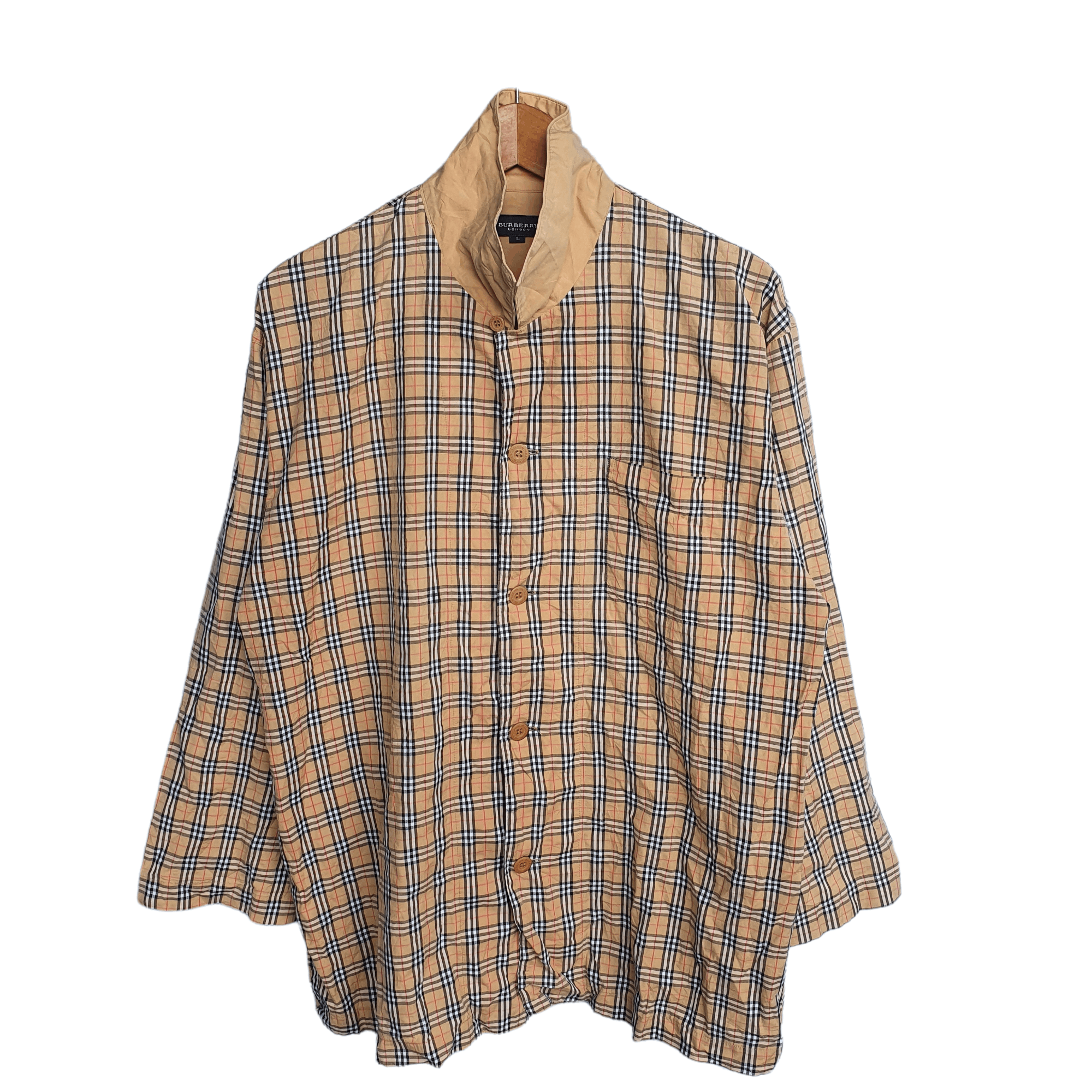 Burberry × Vintage VINTAGE BURBERRY NOVA CHECK BUTTON UP Size US L / EU 52-54 / 3 - 1 Thumbnail