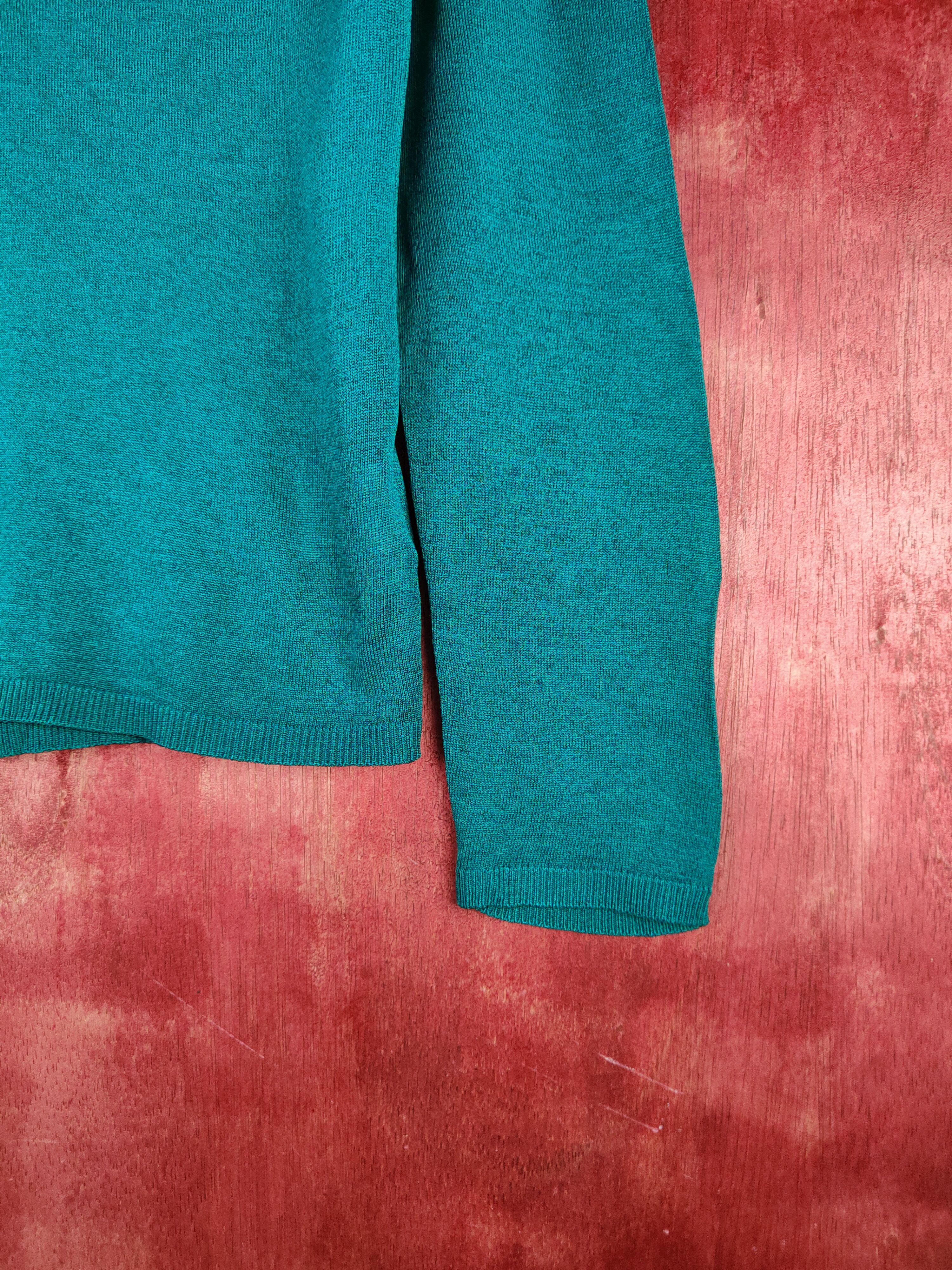 Homespun Knitwear Theoria Emerald Green Cardigan knitwear #S950 Size M / US 6-8 / IT 42-44 - 6 Thumbnail