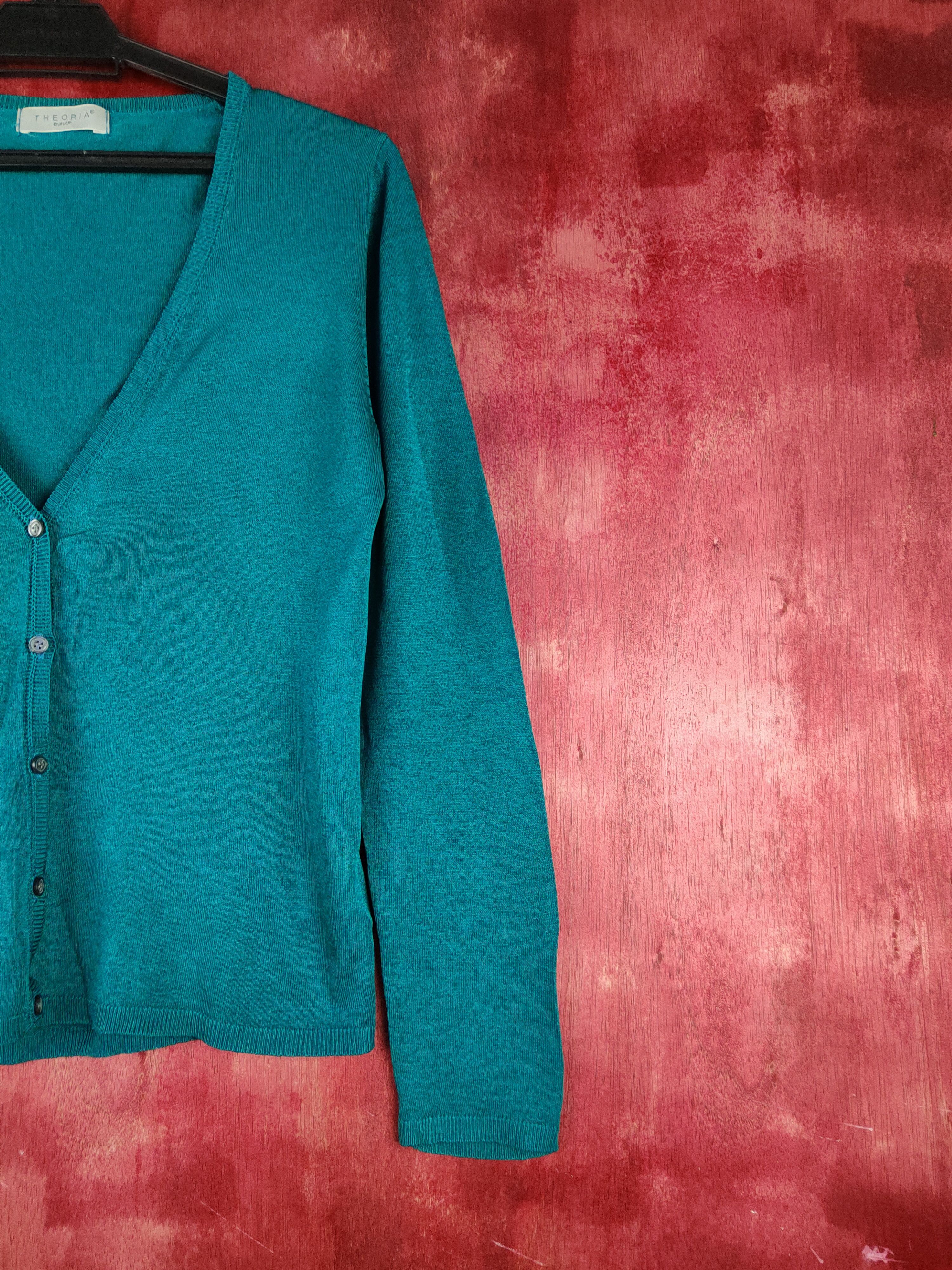 Homespun Knitwear Theoria Emerald Green Cardigan knitwear #S950 Size M / US 6-8 / IT 42-44 - 5 Thumbnail