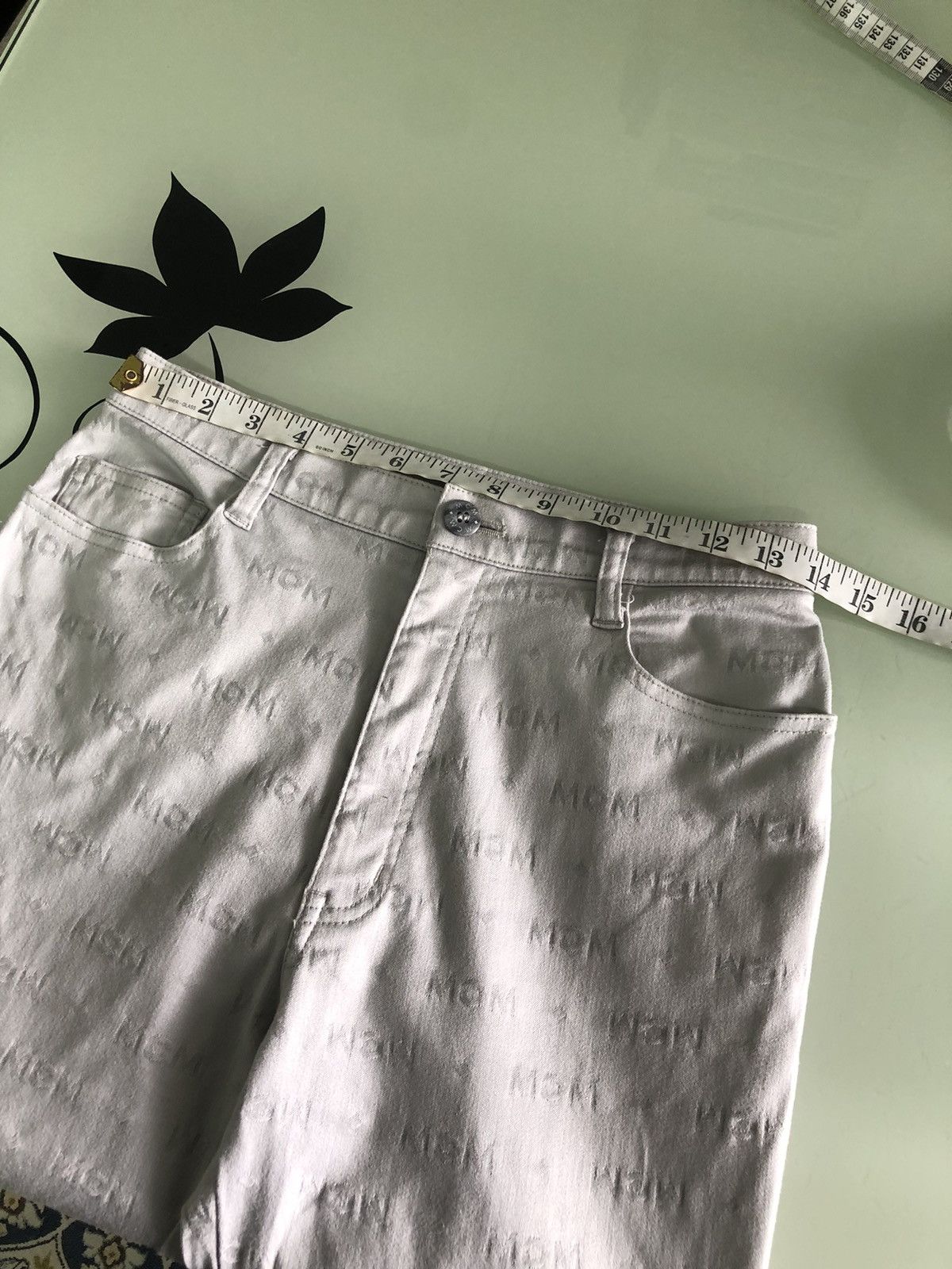 MCM Vintage MCM Full Prints Monogram Slim Fit Stretchable Jeans Size 28" / US 6 / IT 42 - 18 Thumbnail