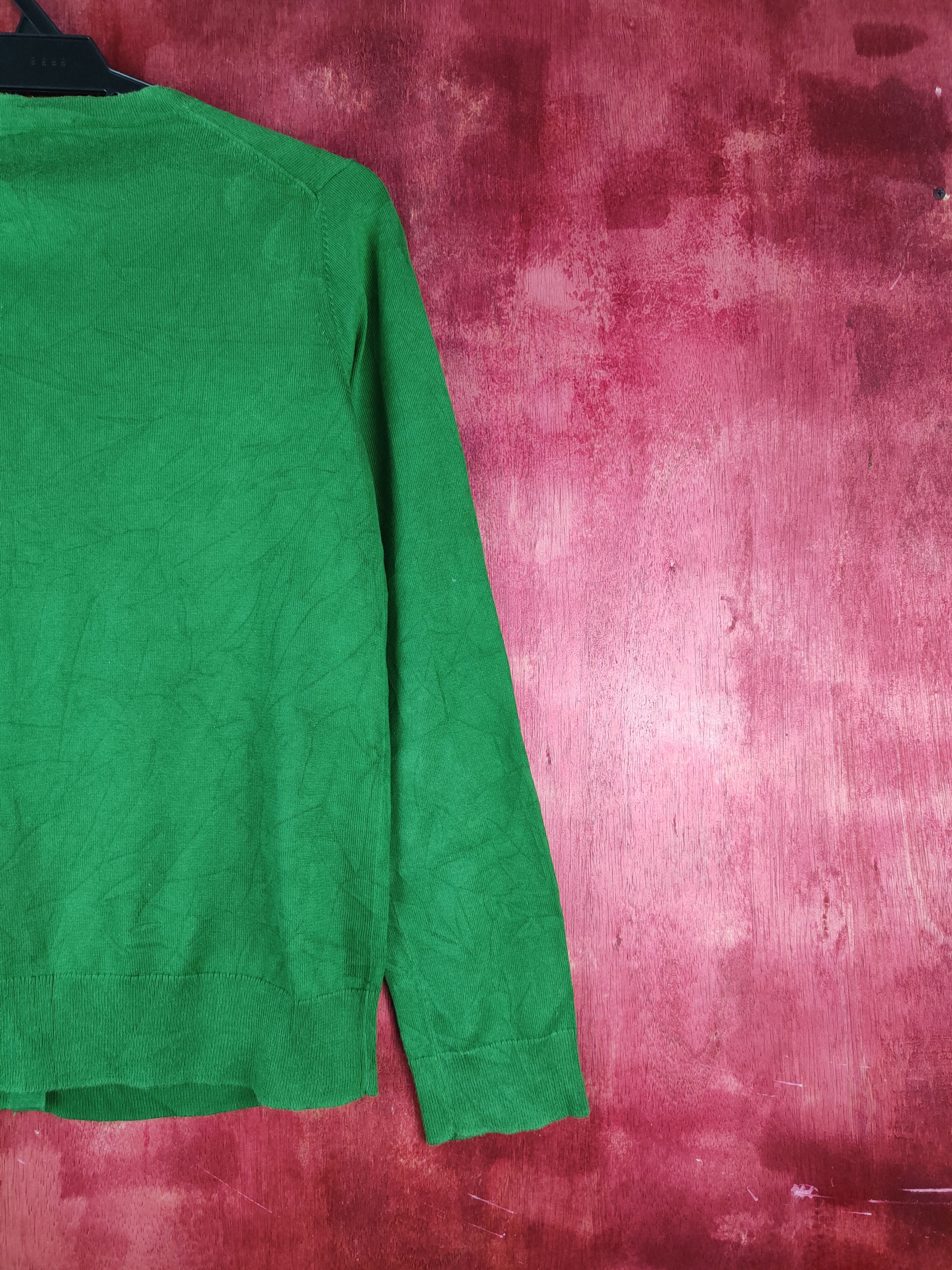Japanese Brand × Uniqlo Uniqlo Dark Green Cardigan knitwear thin japan vintage #S948 Size M / US 6-8 / IT 42-44 - 9 Thumbnail