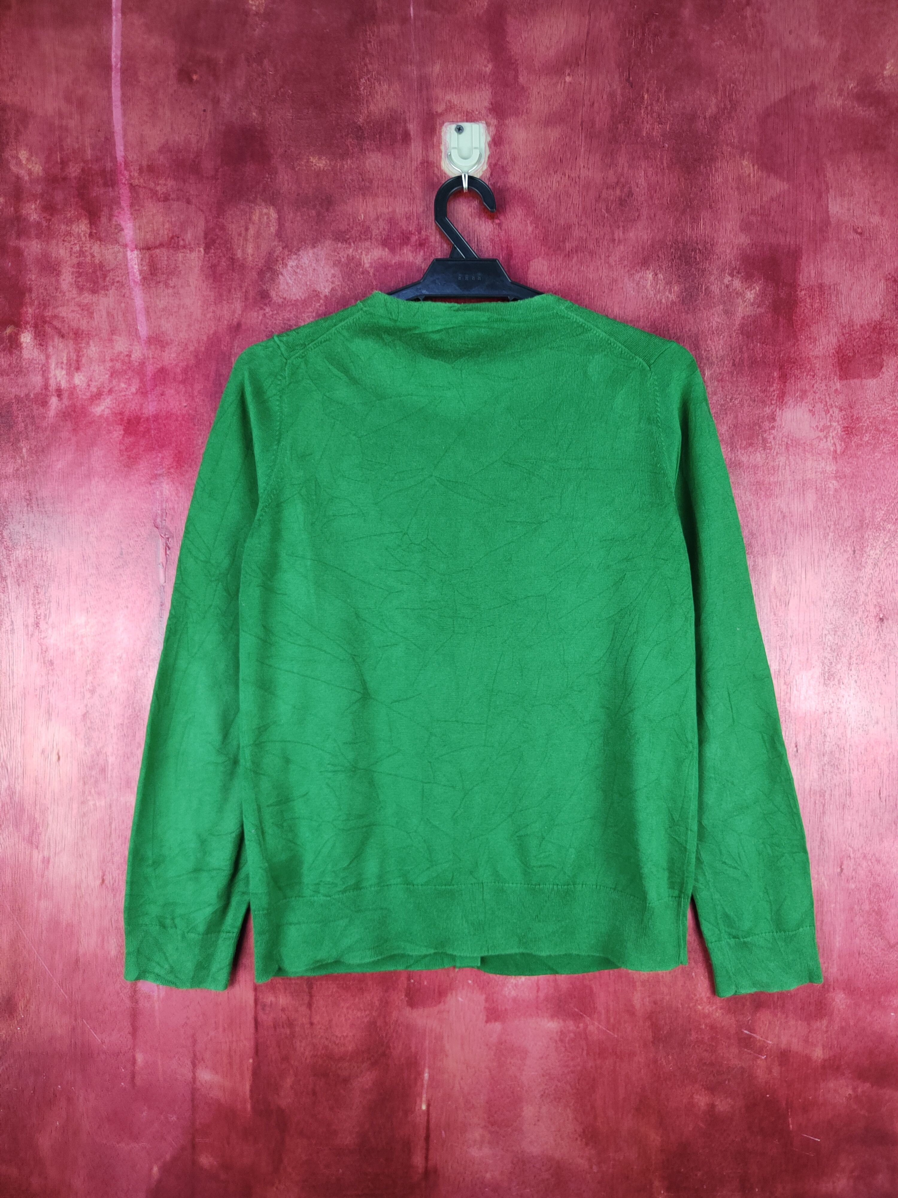 Japanese Brand × Uniqlo Uniqlo Dark Green Cardigan knitwear thin japan vintage #S948 Size M / US 6-8 / IT 42-44 - 7 Thumbnail