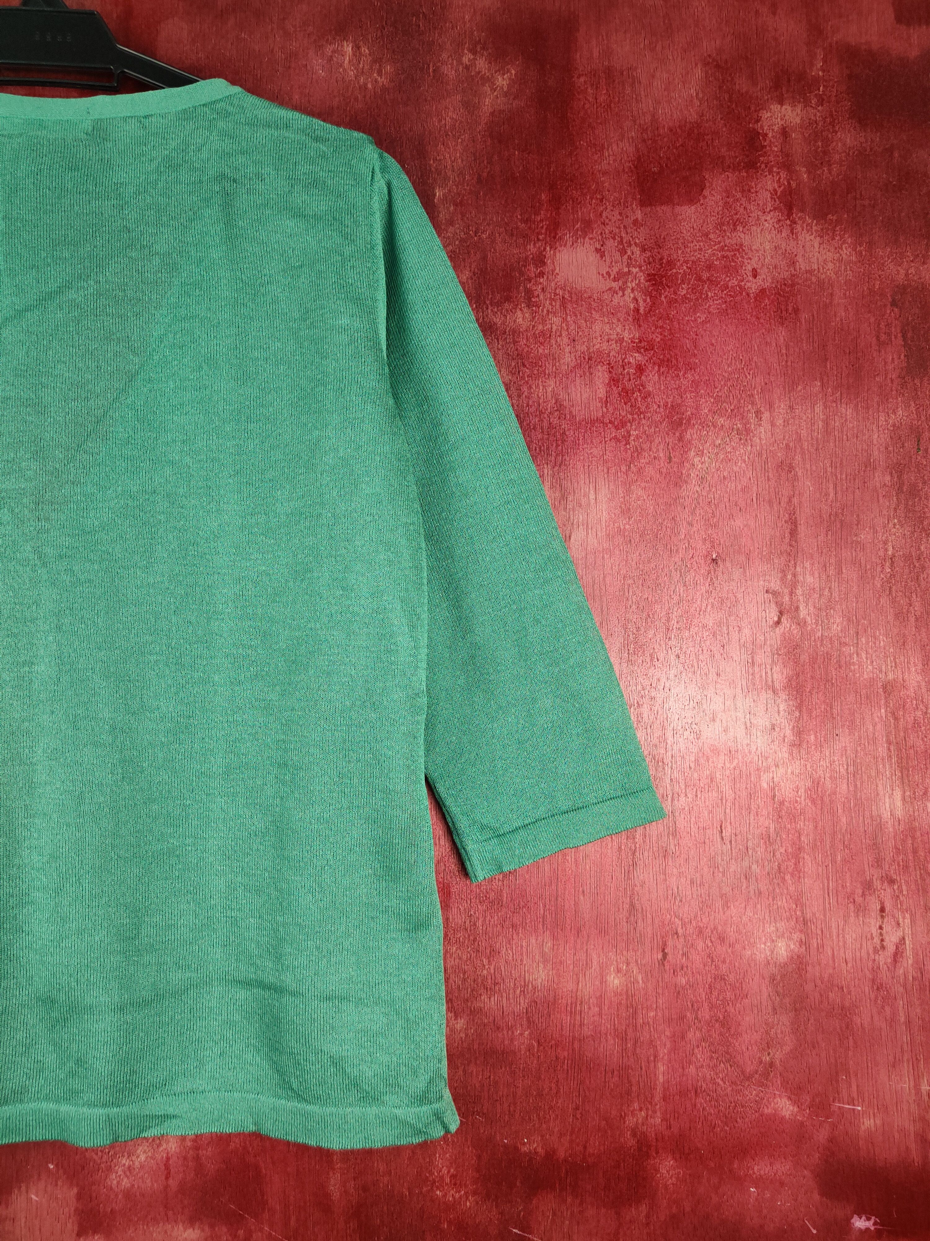 Japanese Brand × Vintage Japan vintage knitwear Green Cardigan #S943 Size M / US 6-8 / IT 42-44 - 9 Thumbnail