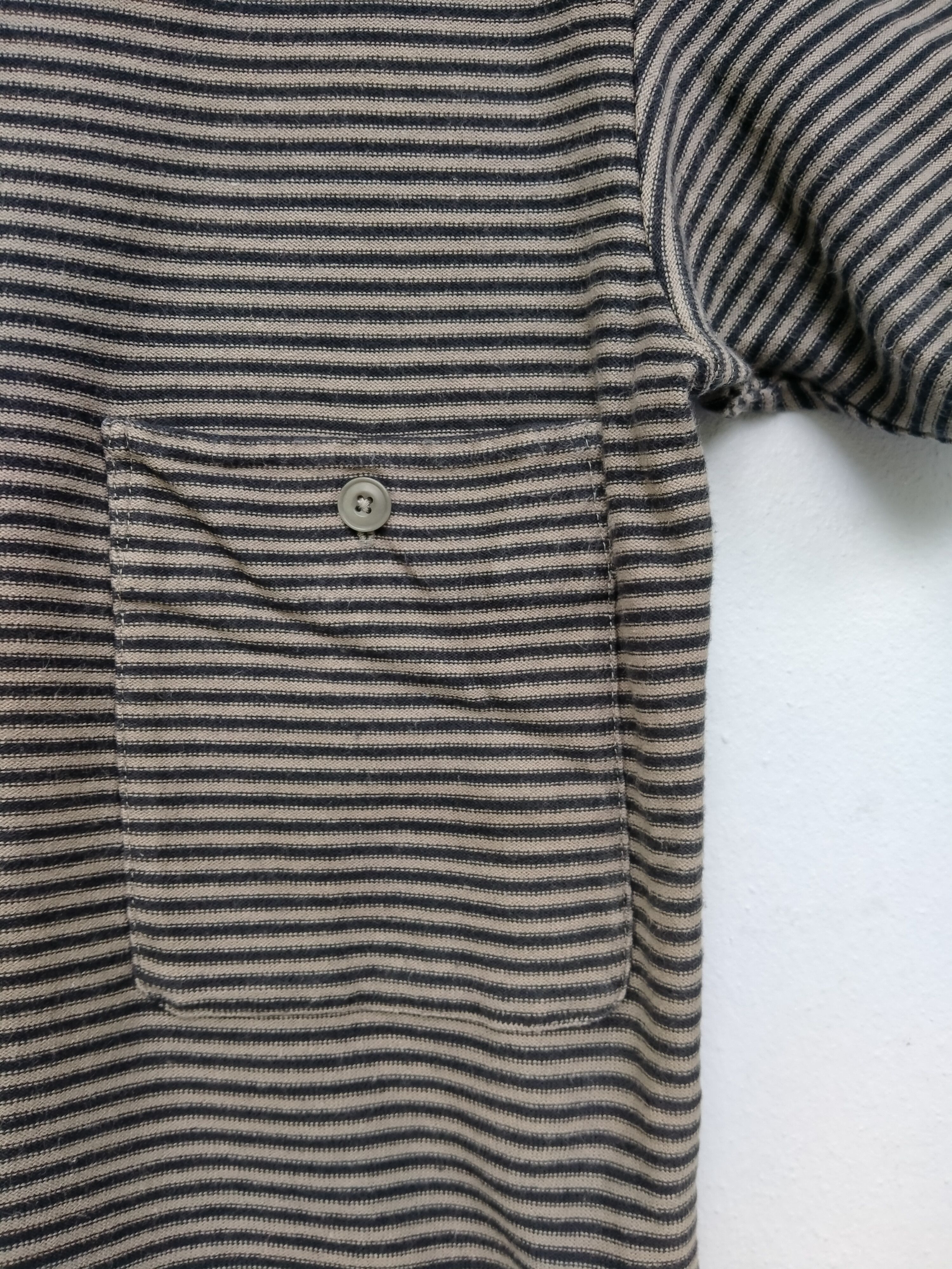 Lemaire Lemaire X Uniqlo Stripe Single Pocket Tee Size US S / EU 44-46 / 1 - 4 Thumbnail