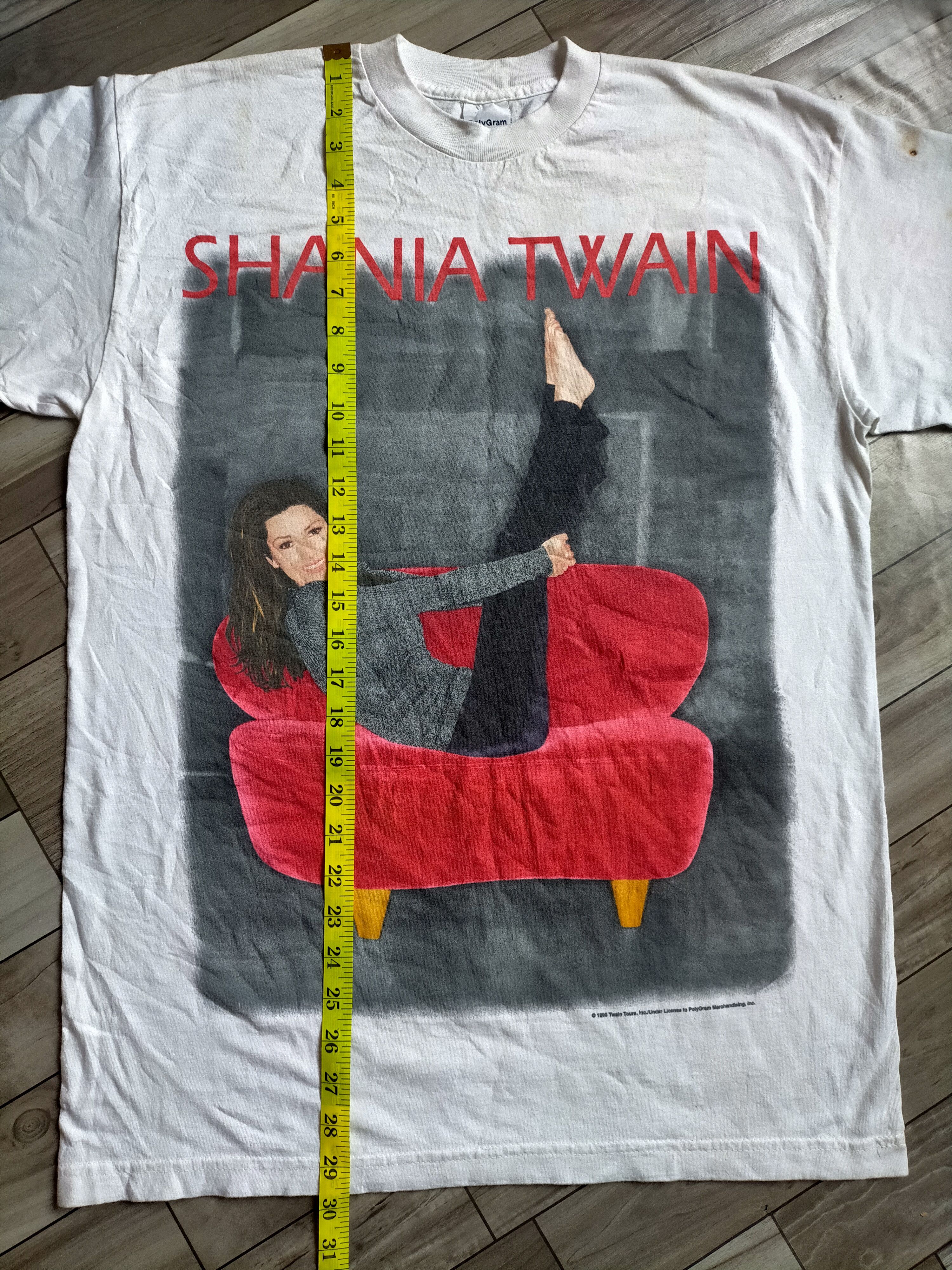 Band Tees Vintage 1998 Shania Twain Rap tees tee Size US L / EU 52-54 / 3 - 8 Thumbnail