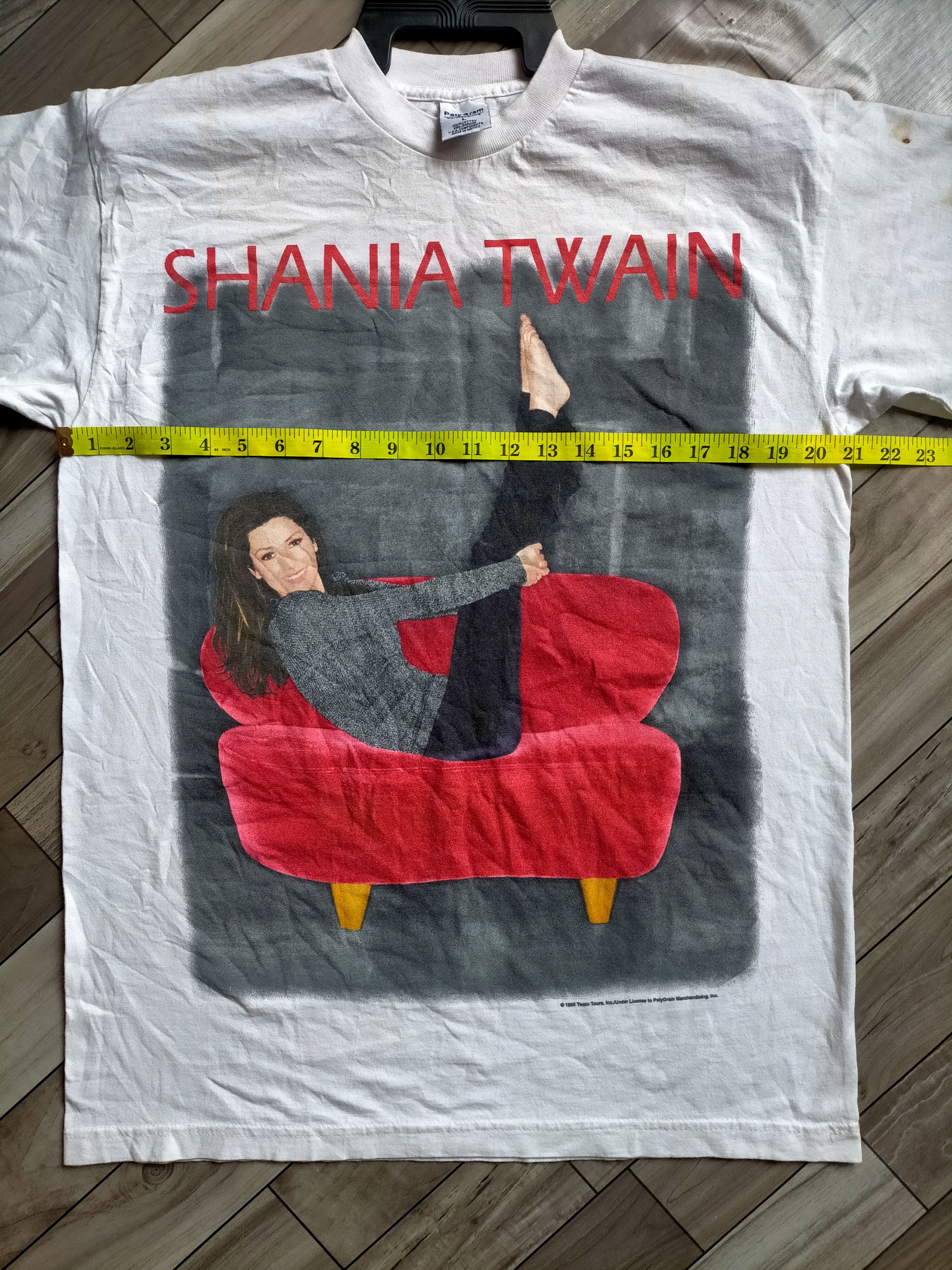 Band Tees Vintage 1998 Shania Twain Rap tees tee Size US L / EU 52-54 / 3 - 9 Thumbnail