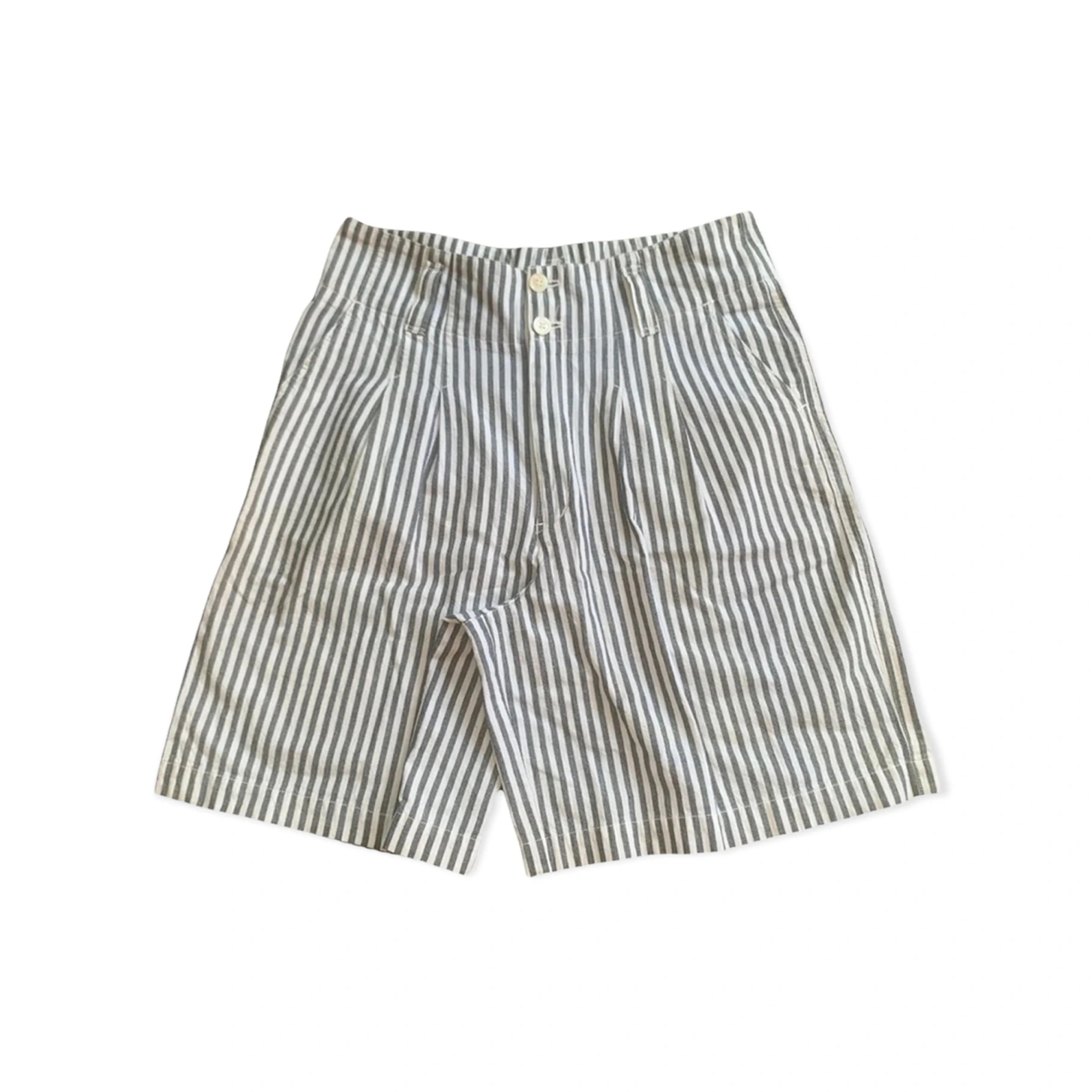 image of Hysteric Glamour x Issey Miyake Vintage Is Issey Miyake Short Pants in Stripe, Women's (Size 30)