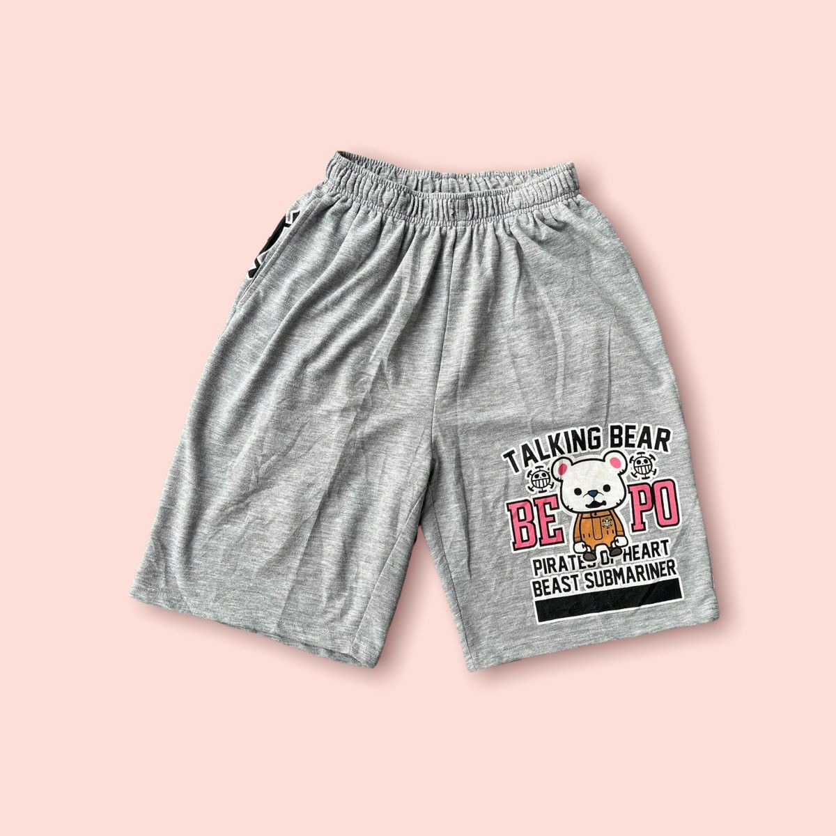 image of Anima x One Piece Vintage One Piece Short Pants in Grey, Men's (Size 32)
