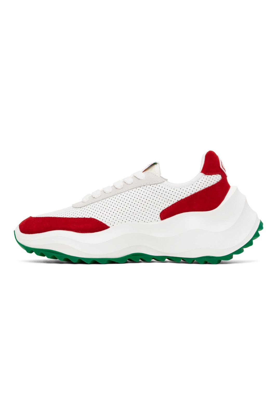 Casablanca CASABLANCA White & Red Atlantis Sneakers Size US 9.5 / EU 42-43 - 5 Thumbnail