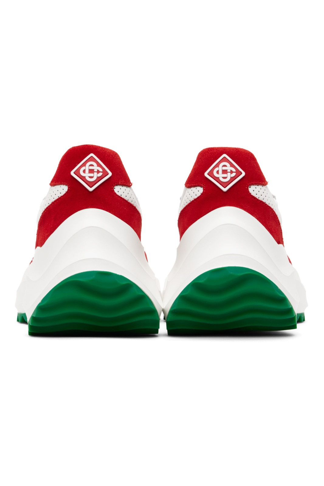 Casablanca CASABLANCA White & Red Atlantis Sneakers Size US 9.5 / EU 42-43 - 7 Thumbnail