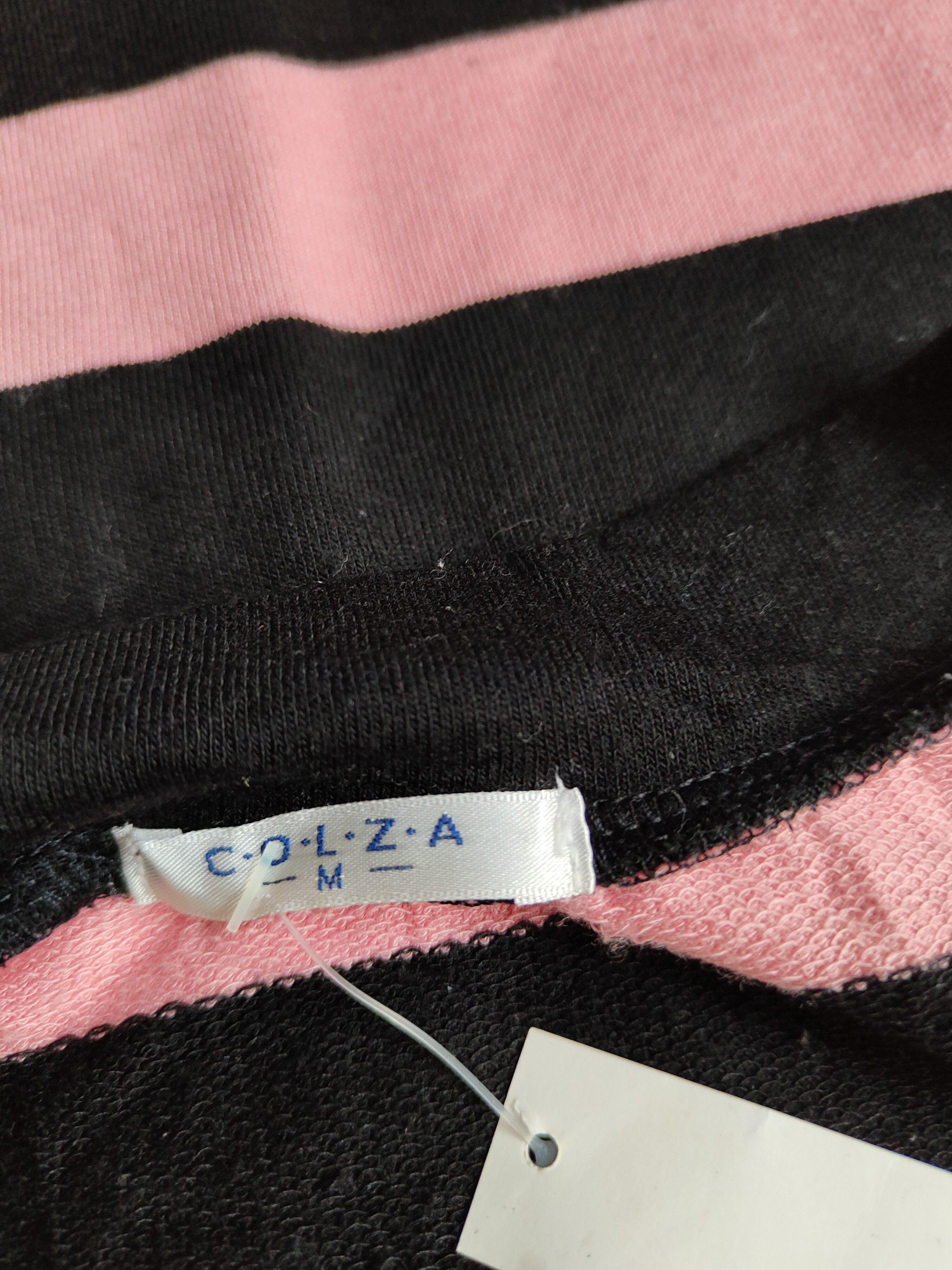 Japanese Brand C.O.L.Z.A Black/Pink stripe knitwear Cardigan #S936 Size M / US 6-8 / IT 42-44 - 11 Thumbnail