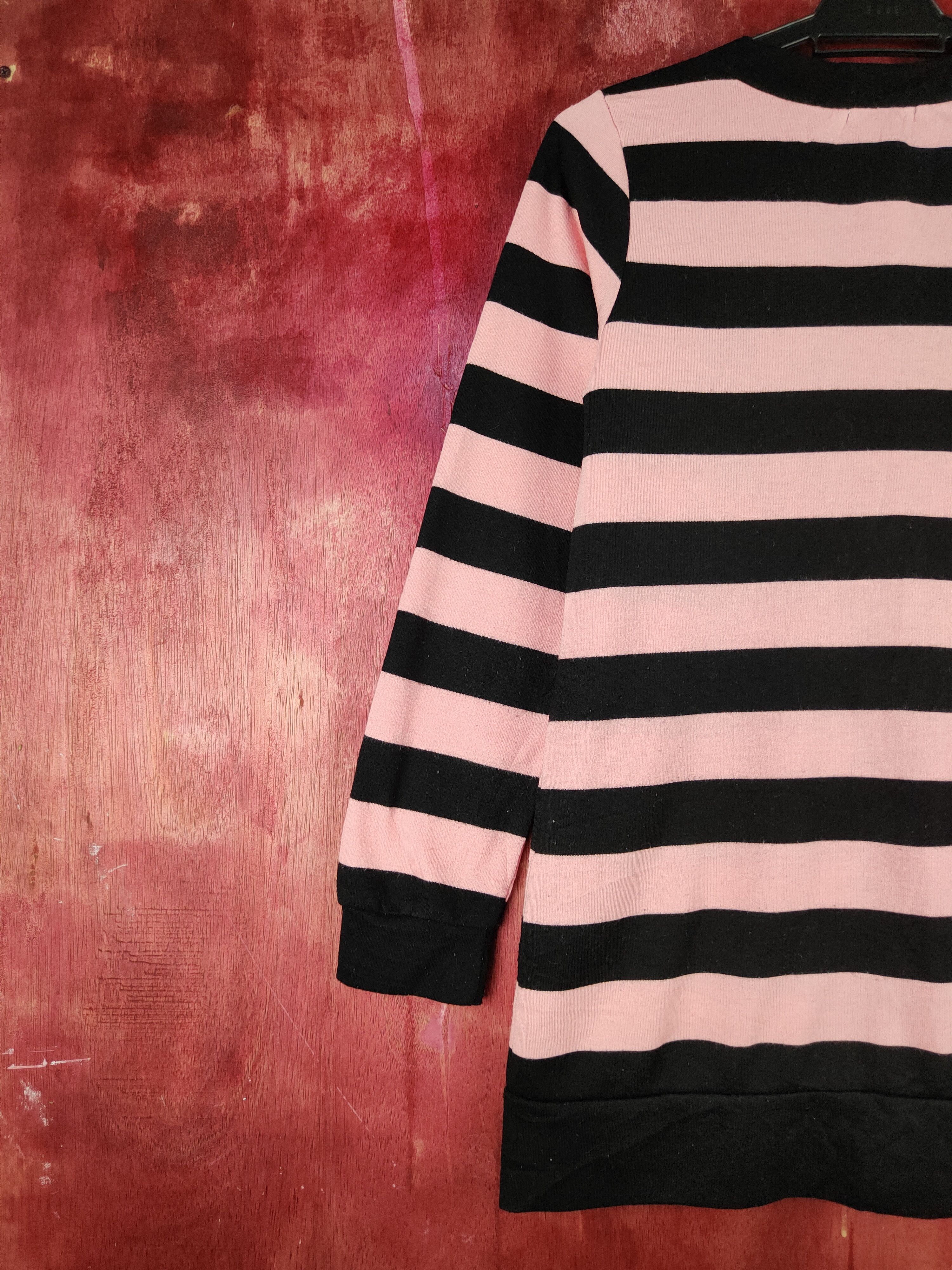 Japanese Brand C.O.L.Z.A Black/Pink stripe knitwear Cardigan #S936 Size M / US 6-8 / IT 42-44 - 8 Thumbnail