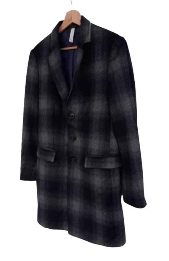 Japanese Brand × Zara Casual Zara Man Plaid Wool Long Coat Size US S / EU 44-46 / 1 - 7 Thumbnail