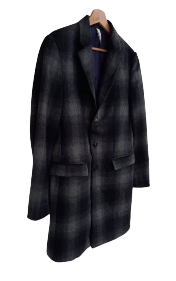 Japanese Brand × Zara Casual Zara Man Plaid Wool Long Coat Size US S / EU 44-46 / 1 - 6 Thumbnail