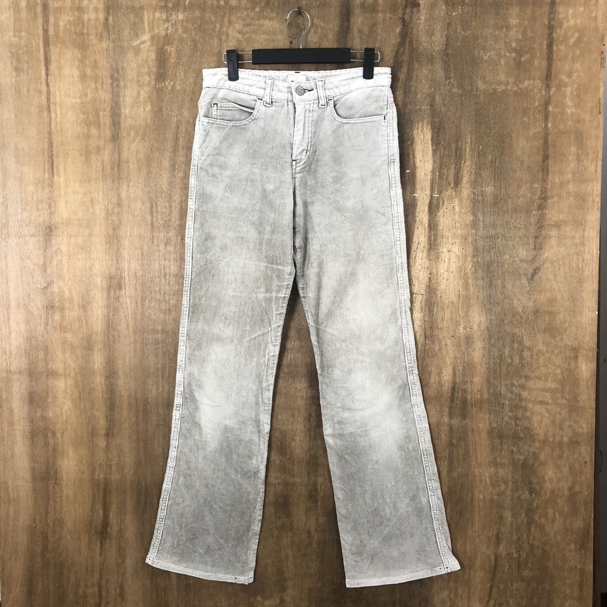 image of Calvin Klein Grey Corduroy Casual Pants 6266, Men's