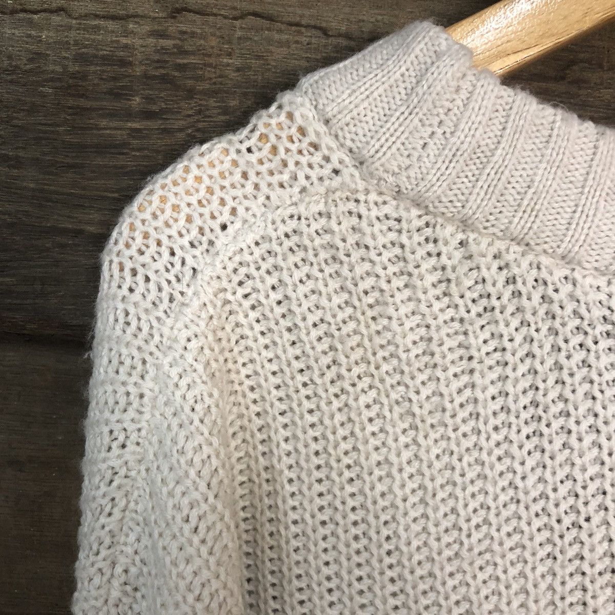 Homespun Knitwear GRL Long Cream Cardigan knitwear japan #7184 Size XL / US 12-14 / IT 48-50 - 13 Thumbnail
