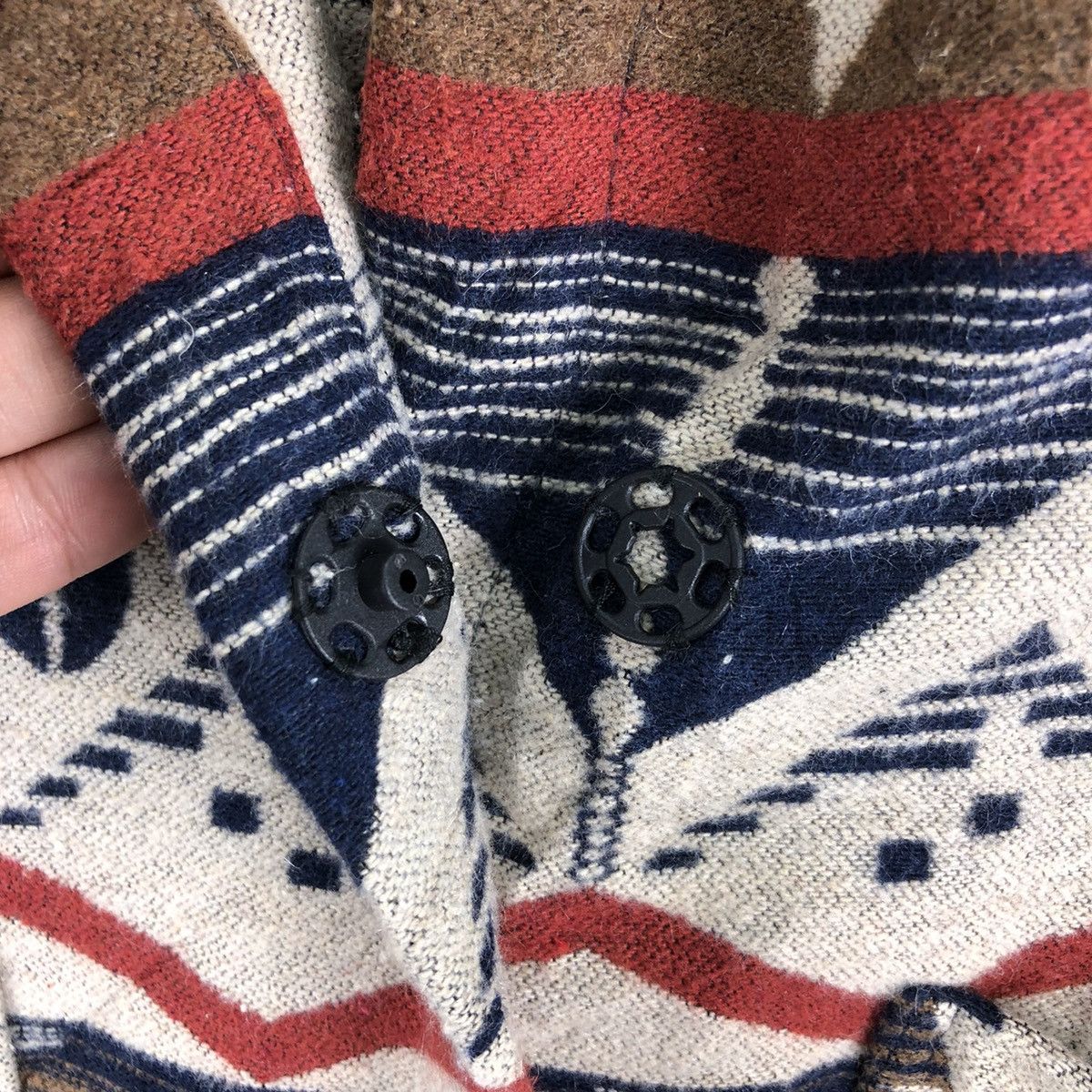 Native Navajo Native Multicolor Cardigan Down Jacket by Radarista Size US M / EU 48-50 / 2 - 10 Thumbnail