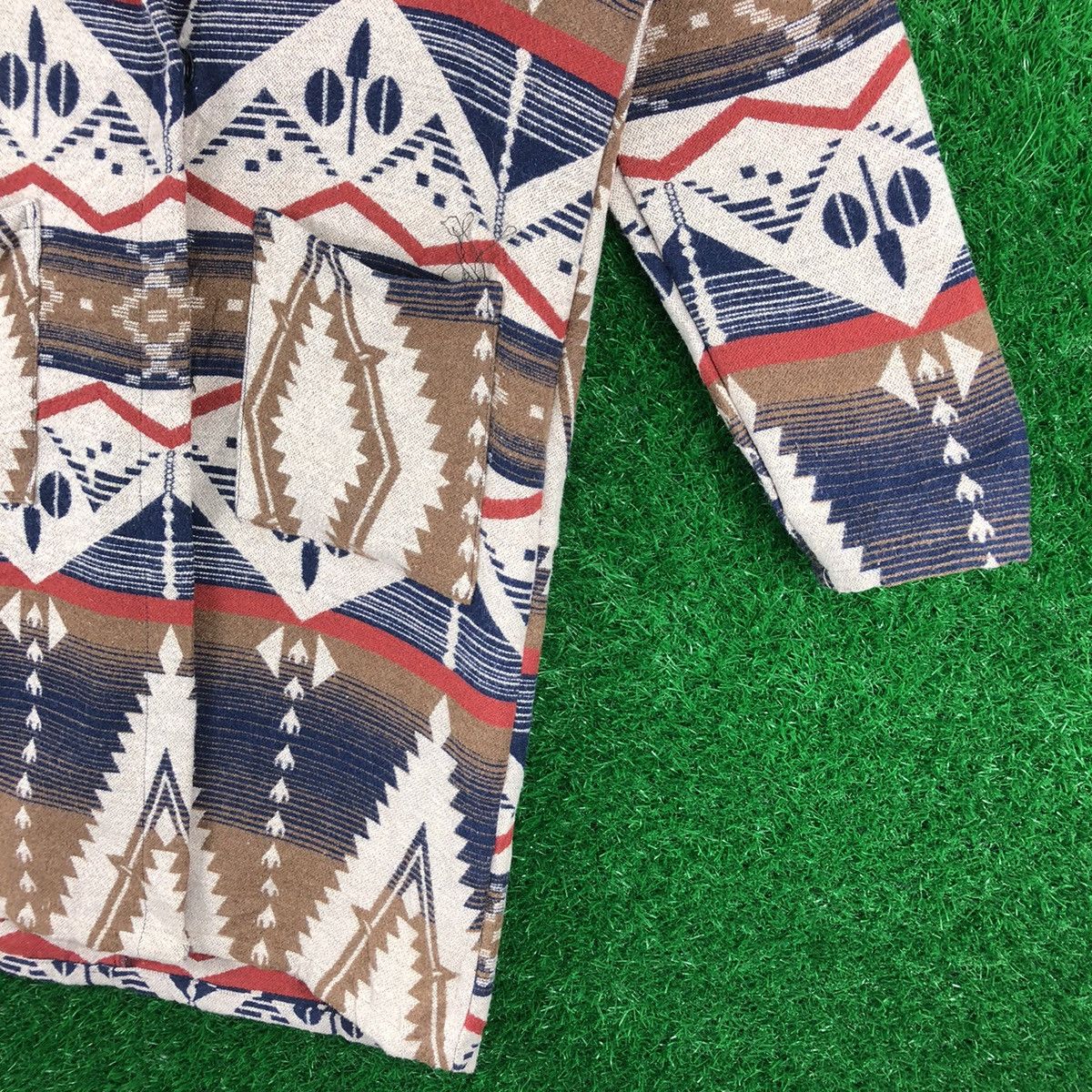 Native Navajo Native Multicolor Cardigan Down Jacket by Radarista Size US M / EU 48-50 / 2 - 3 Thumbnail